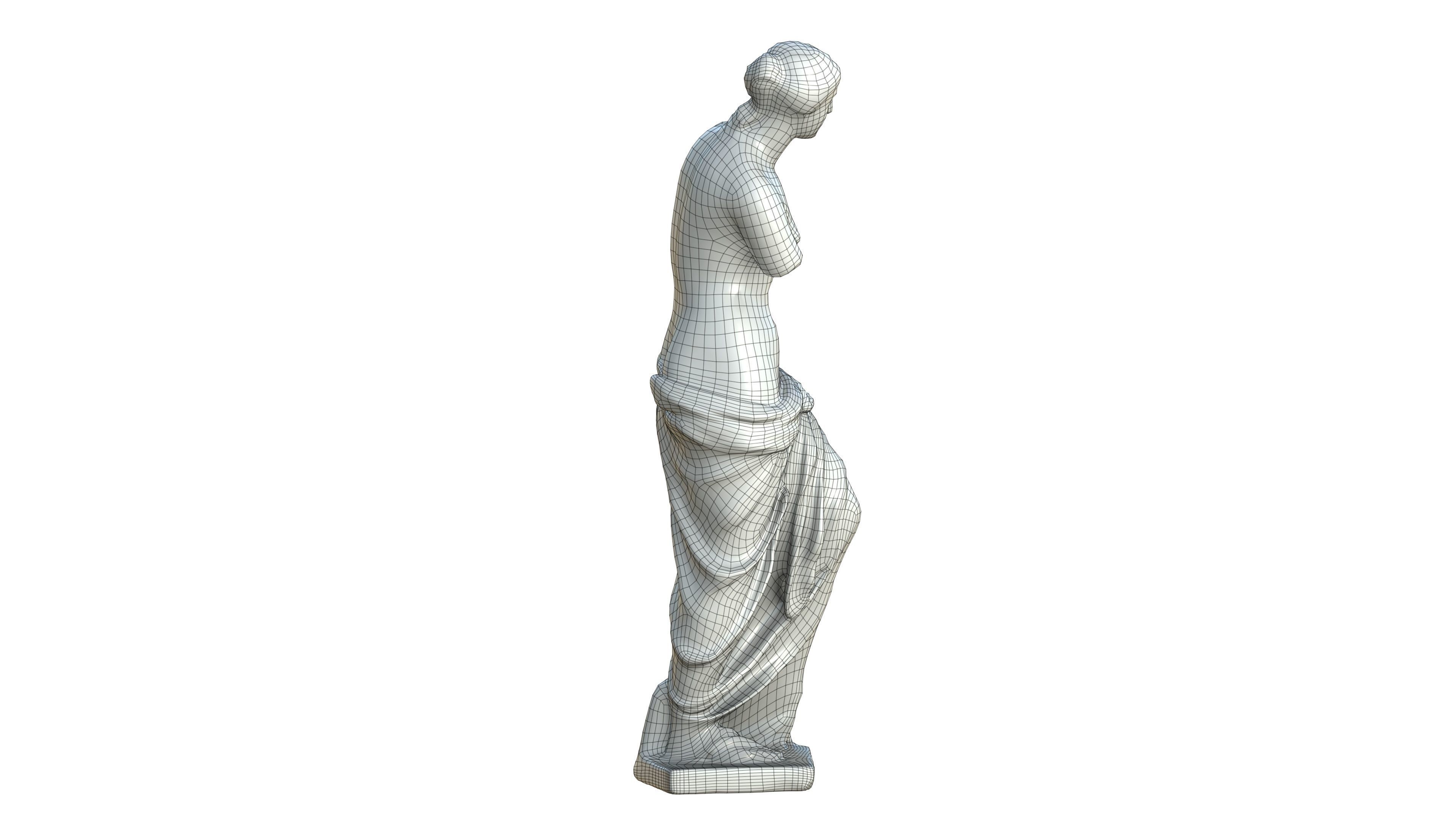 Statue 05 Low-poly 3D model_25