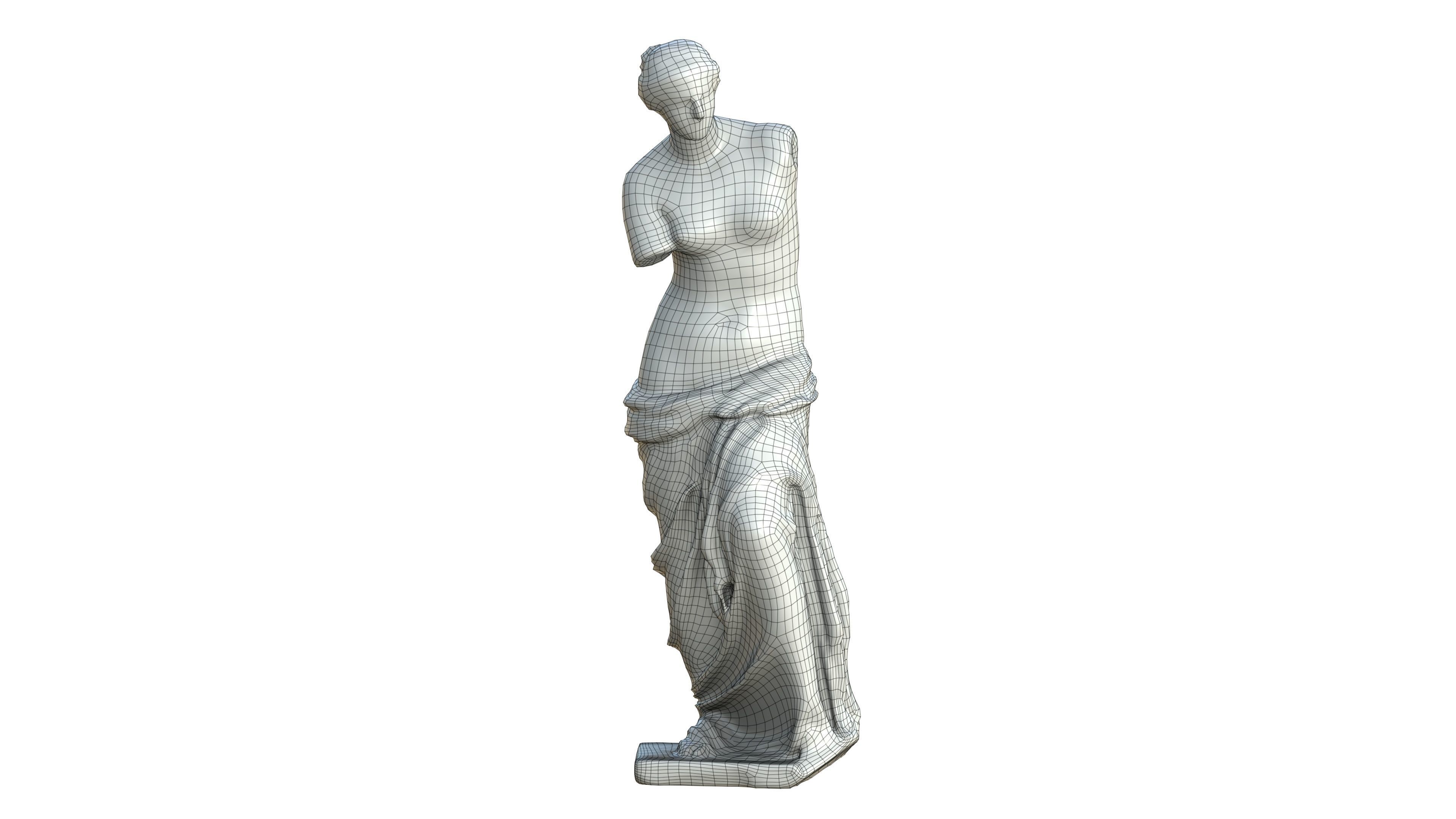 Statue 05 Low-poly 3D model_36