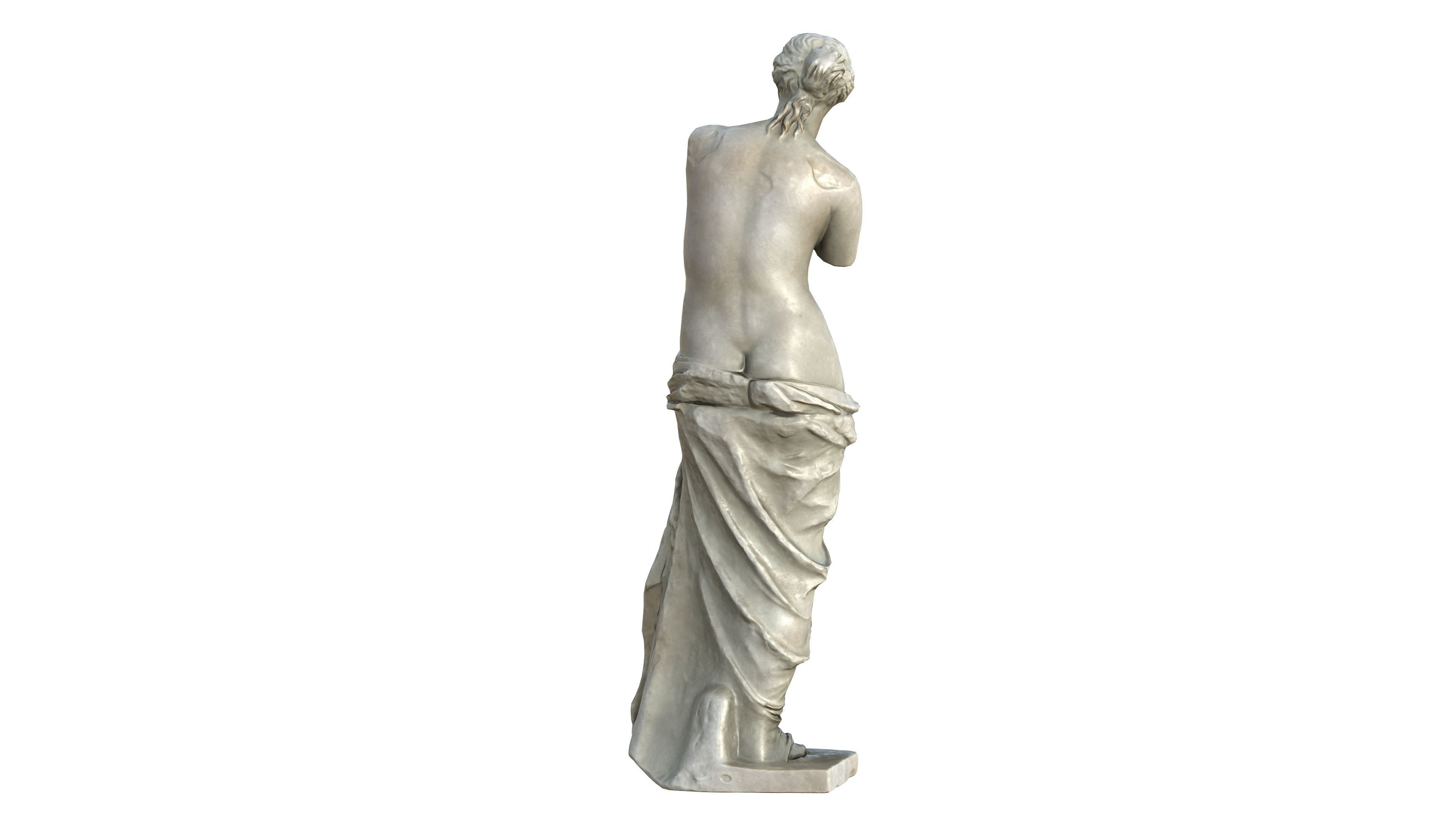 Statue 05 Low-poly 3D model_12