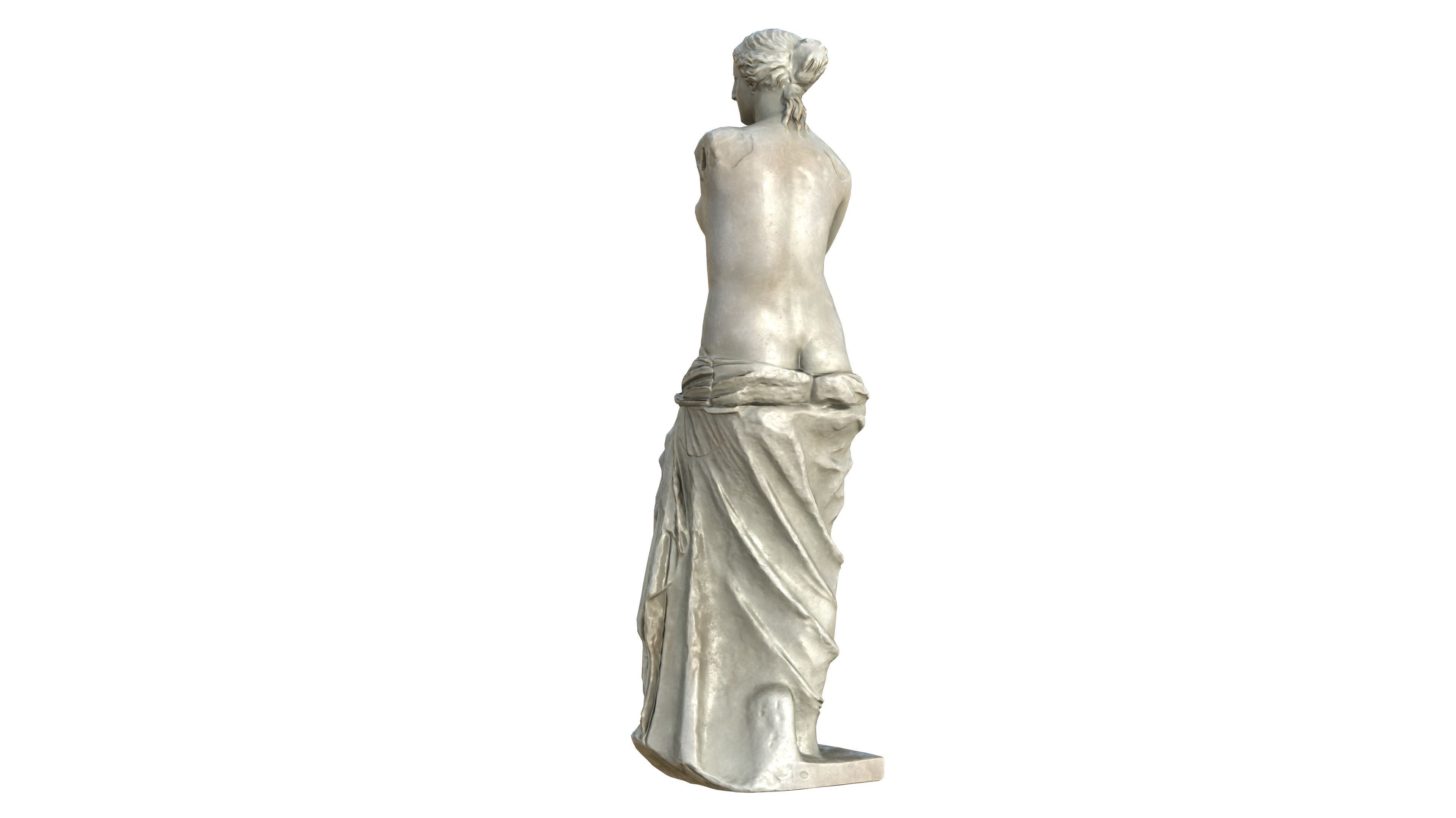 Statue 05 Low-poly 3D model_14