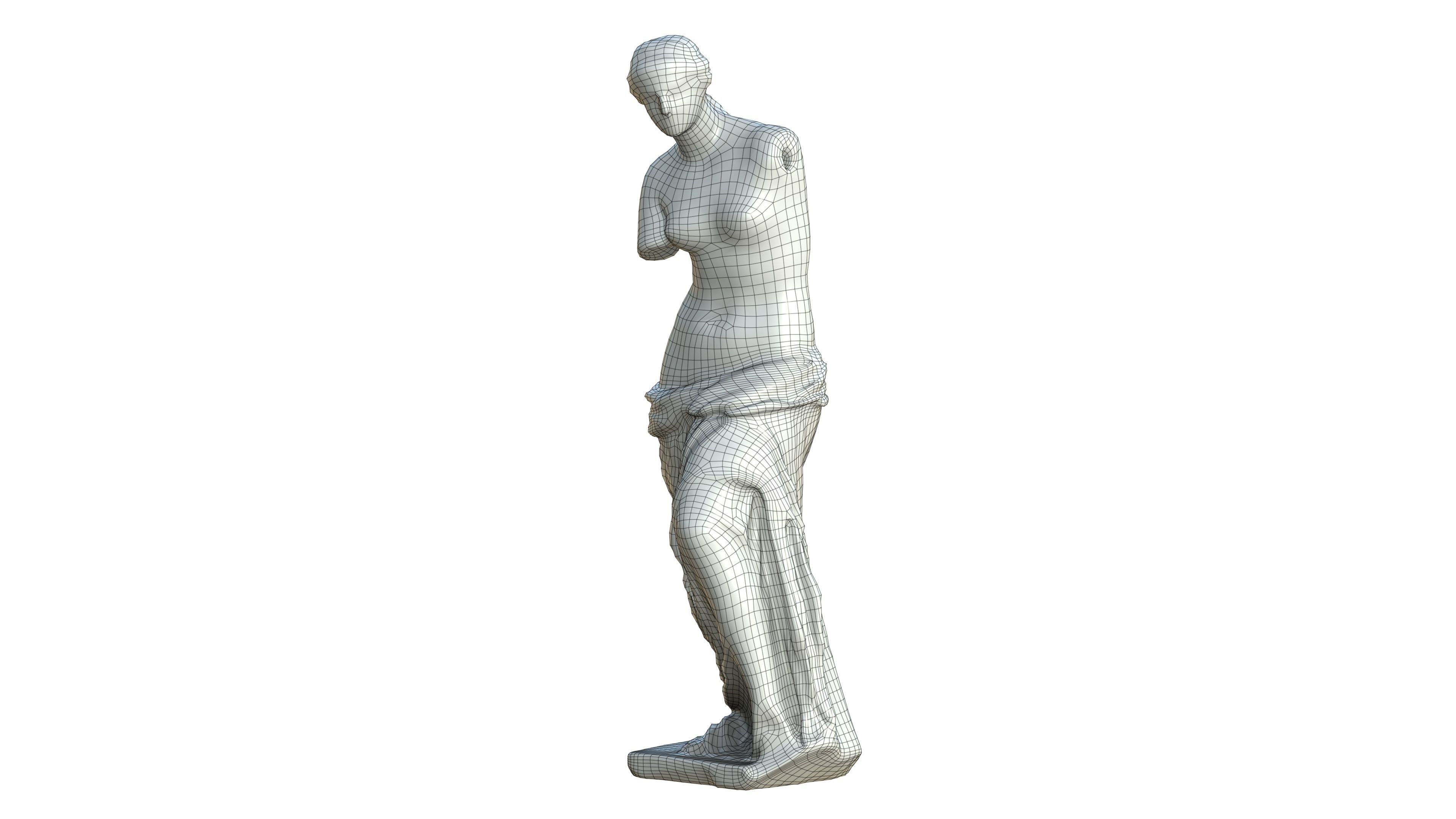 Statue 05 Low-poly 3D model_35
