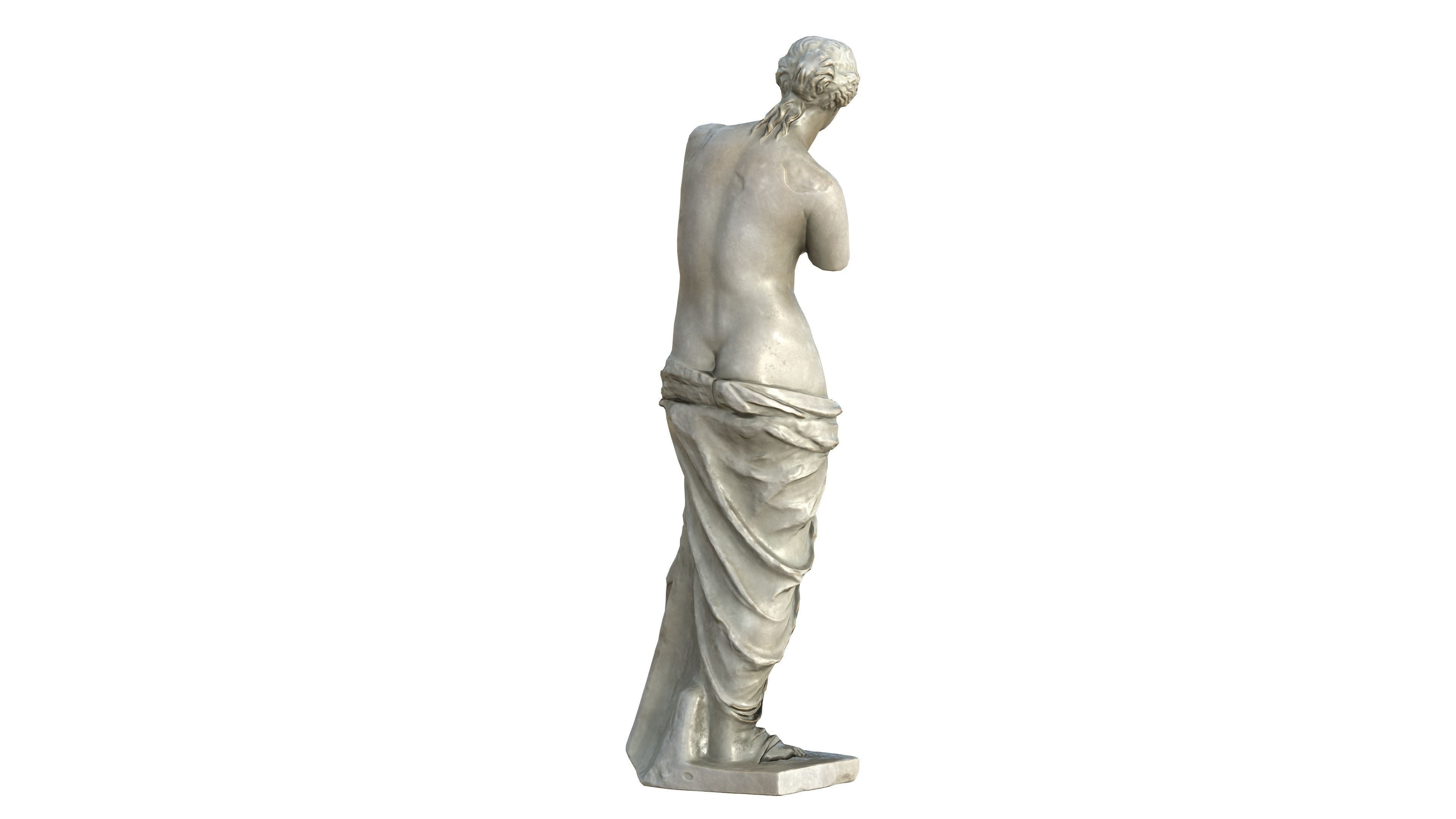 Statue 05 Low-poly 3D model_11