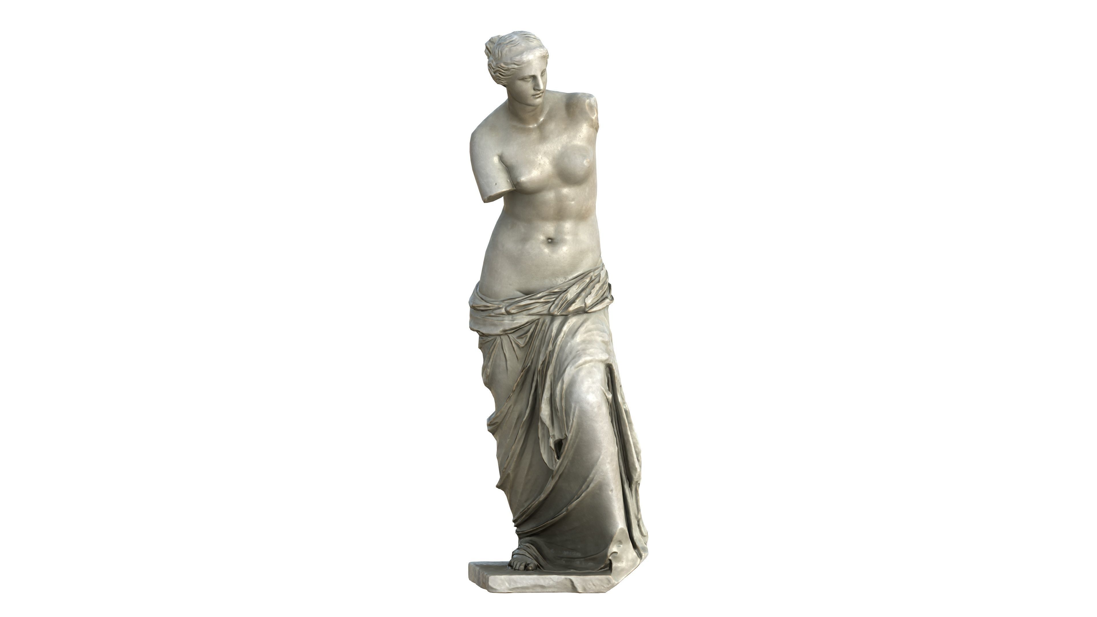 Statue 05 Low-poly 3D model_5