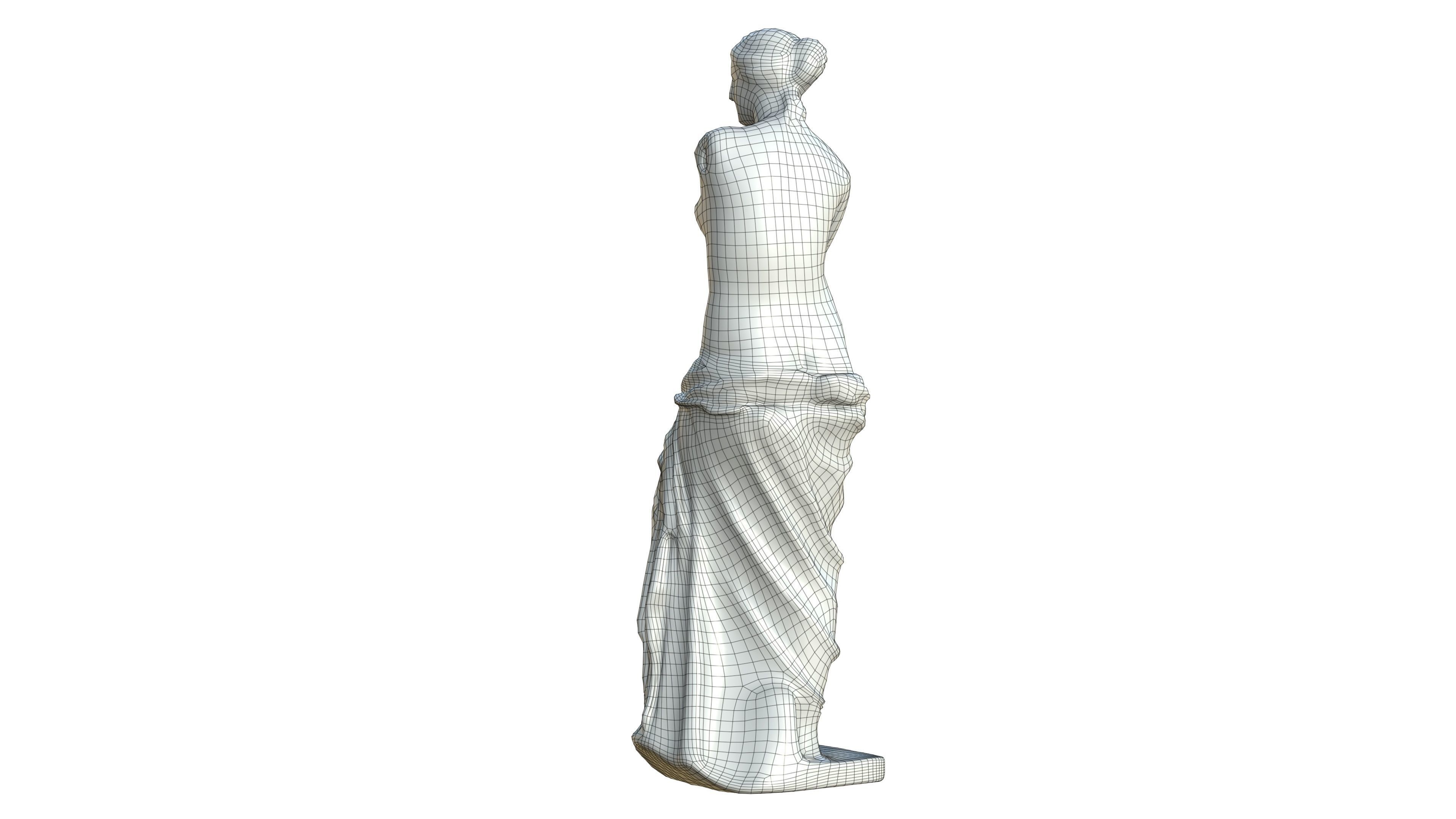 Statue 05 Low-poly 3D model_30