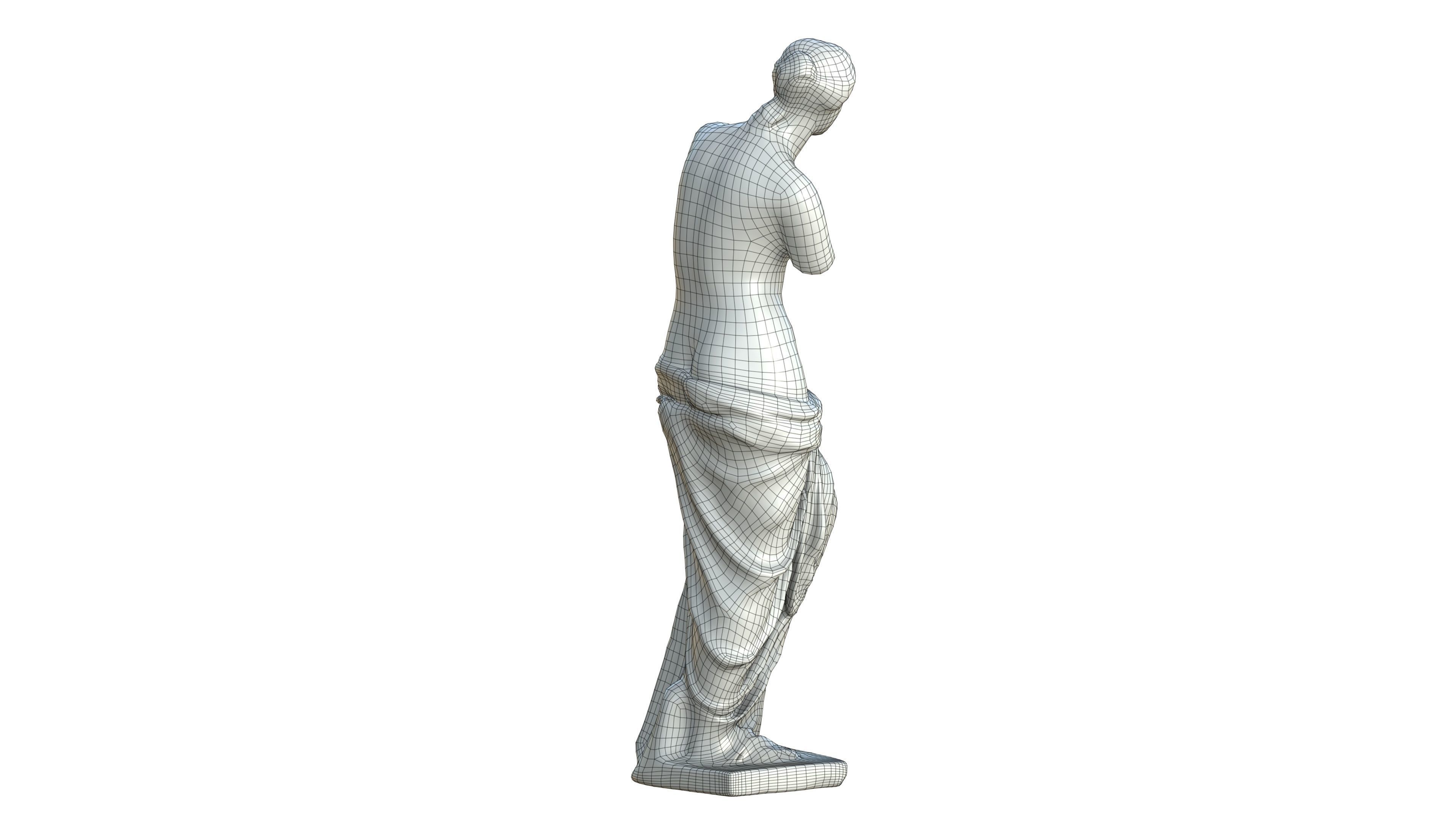 Statue 05 Low-poly 3D model_26