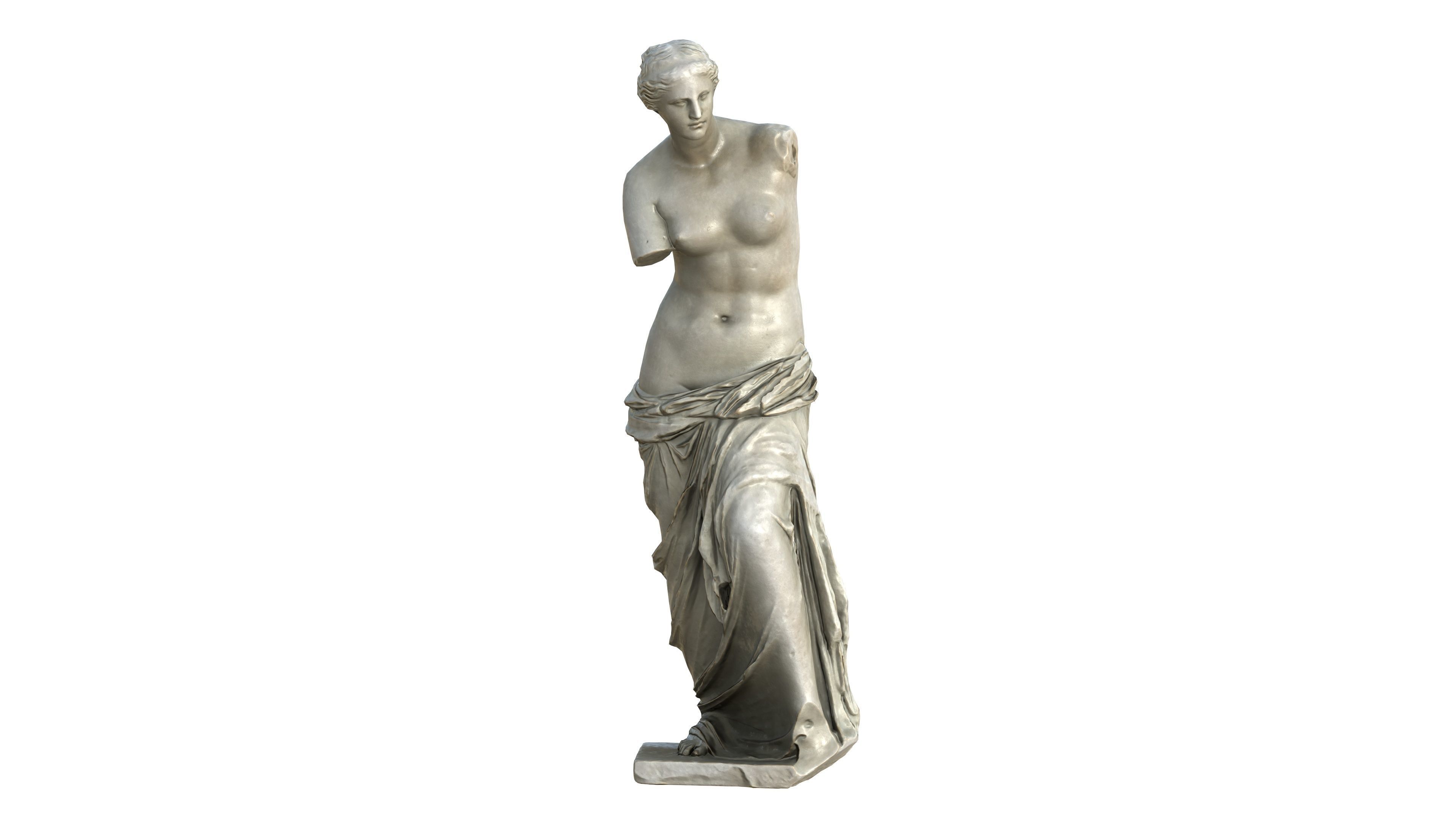 Statue 05 Low-poly 3D model_20