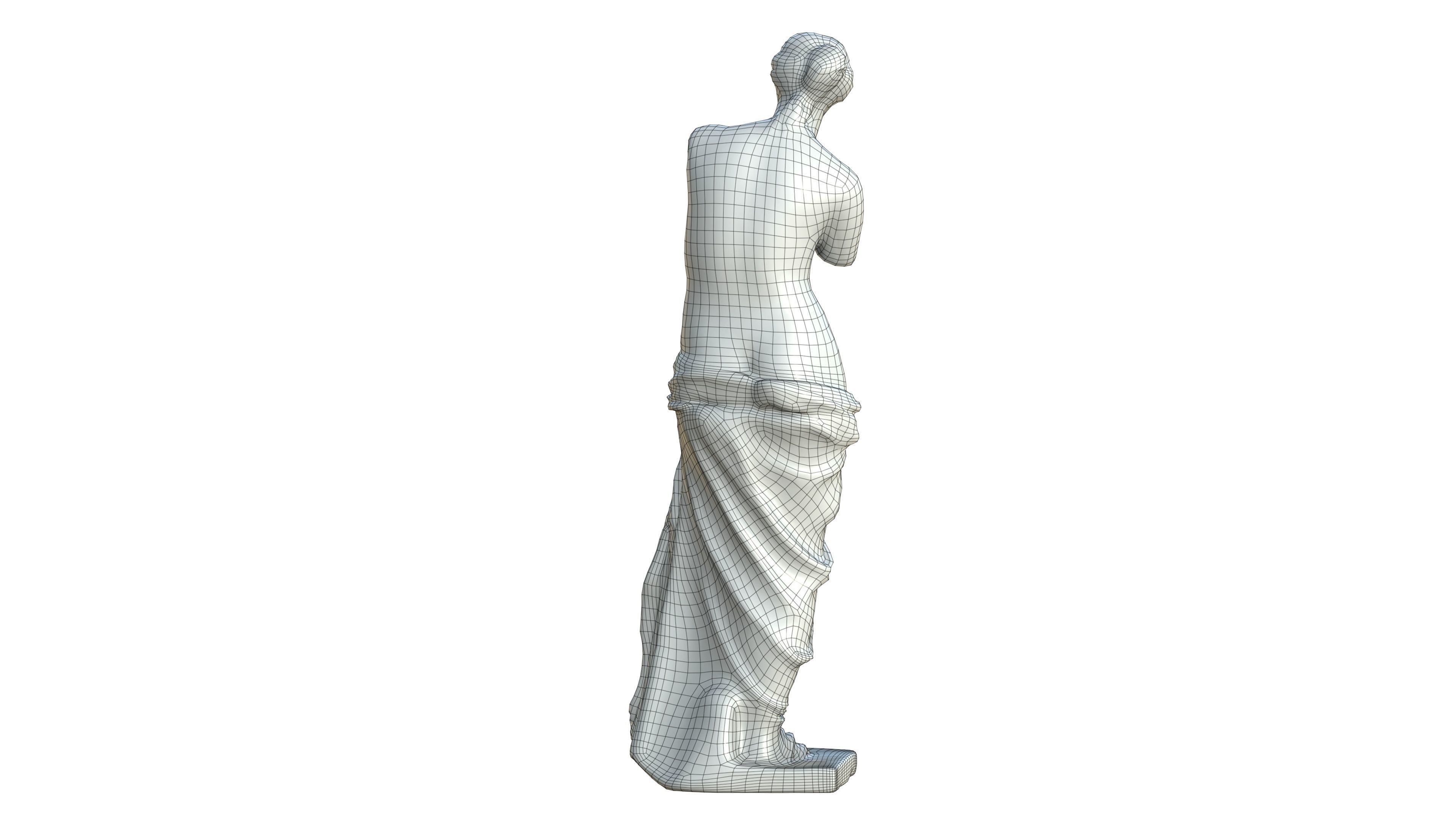 Statue 05 Low-poly 3D model_28