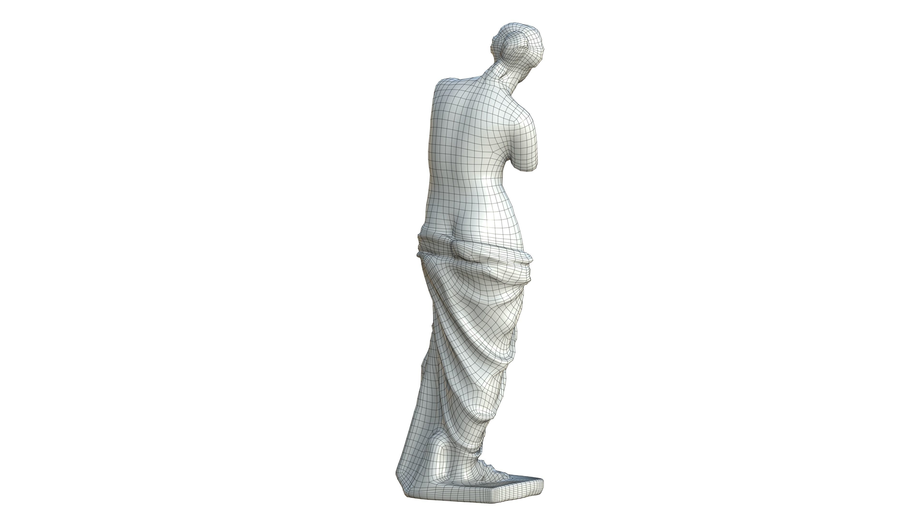 Statue 05 Low-poly 3D model_27