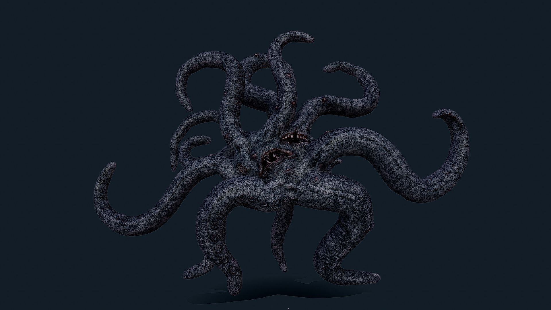 Lovecraftian Monster Low-poly 3D model_5