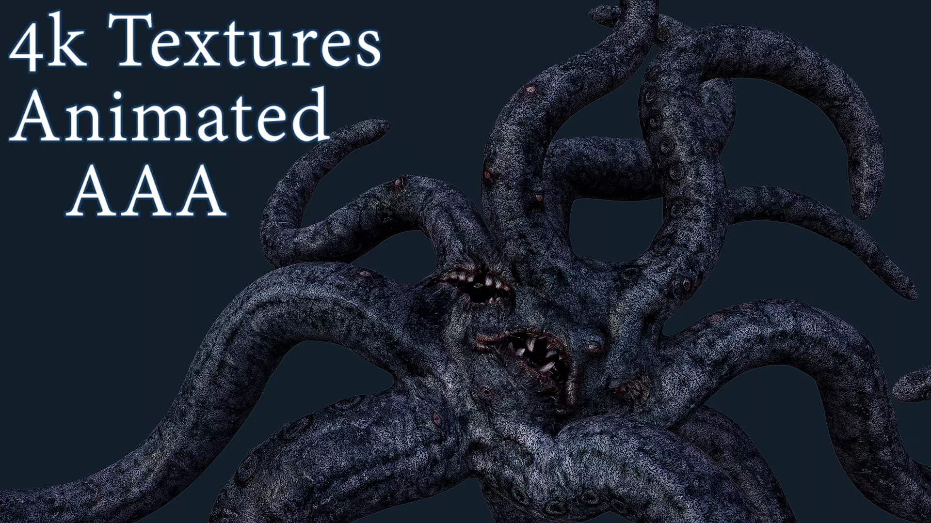 Lovecraftian Monster Low-poly 3D model_0