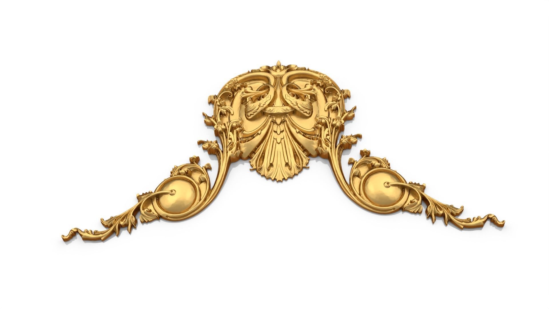 Classic decor ornament 175 3D print model_3