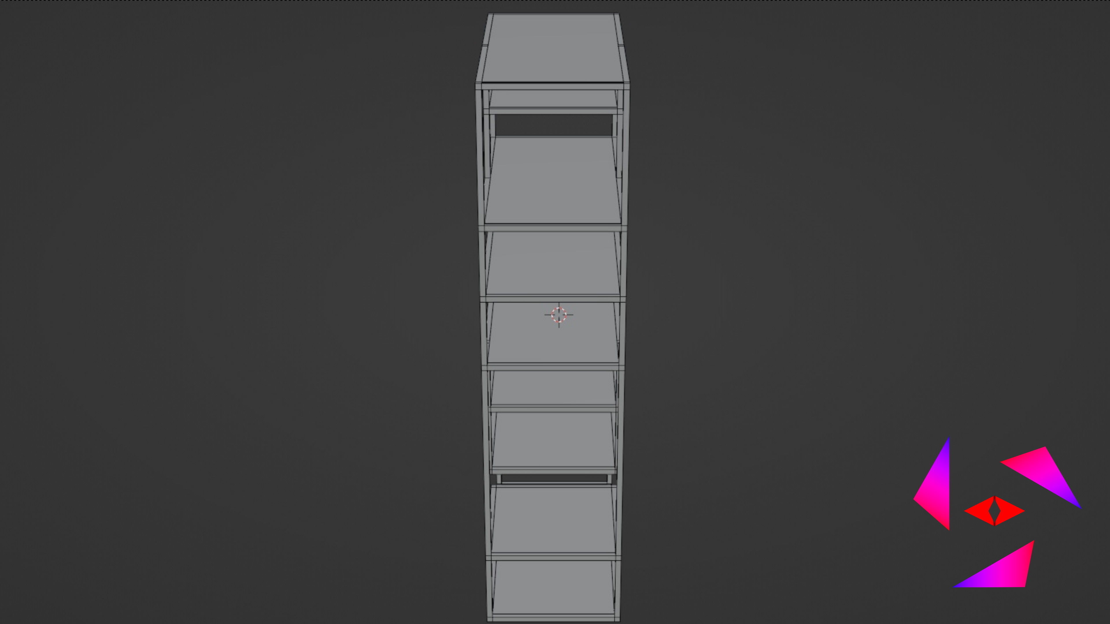 Floor shelf Free 3D model_9