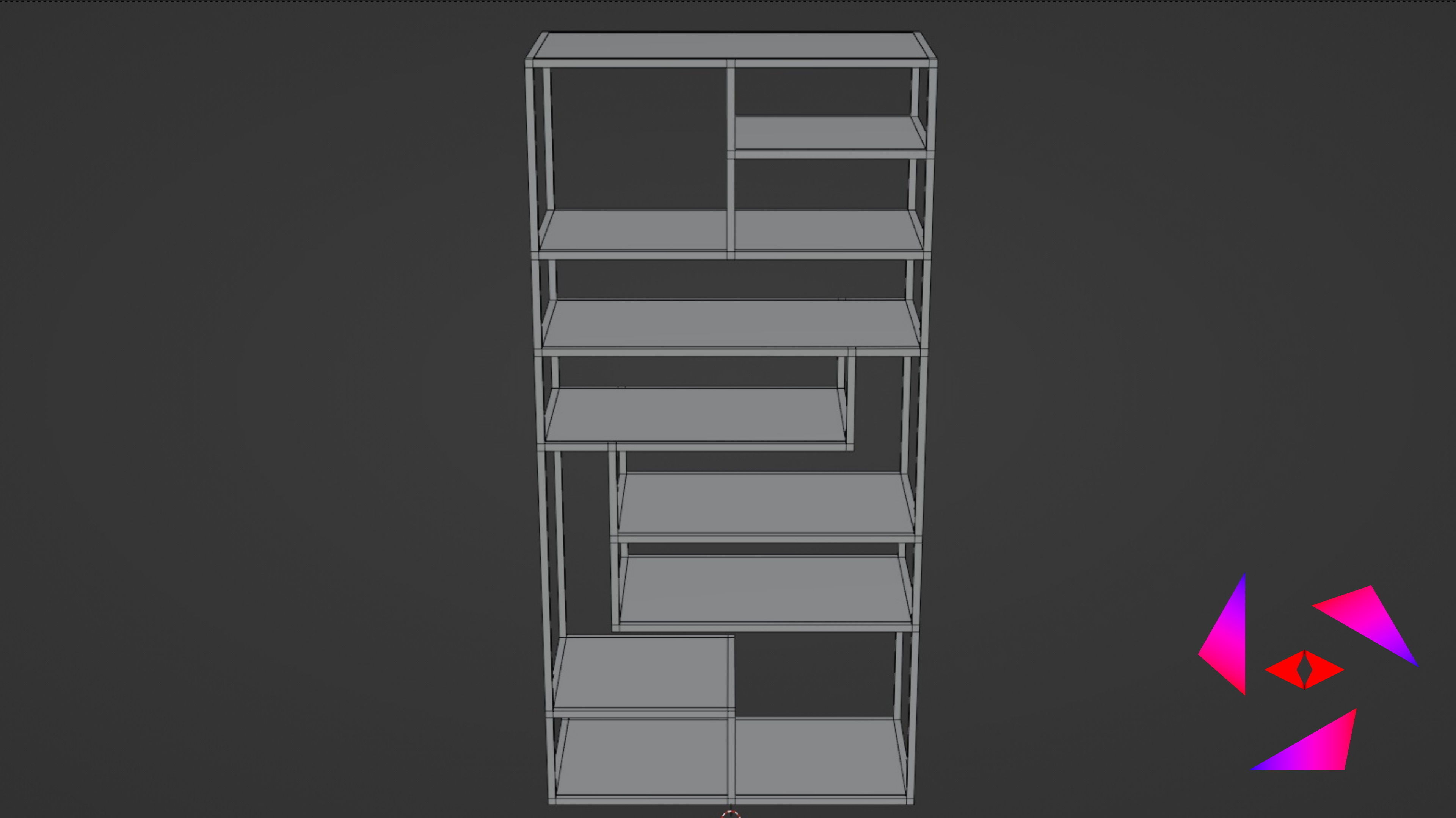 Floor shelf Free 3D model_6