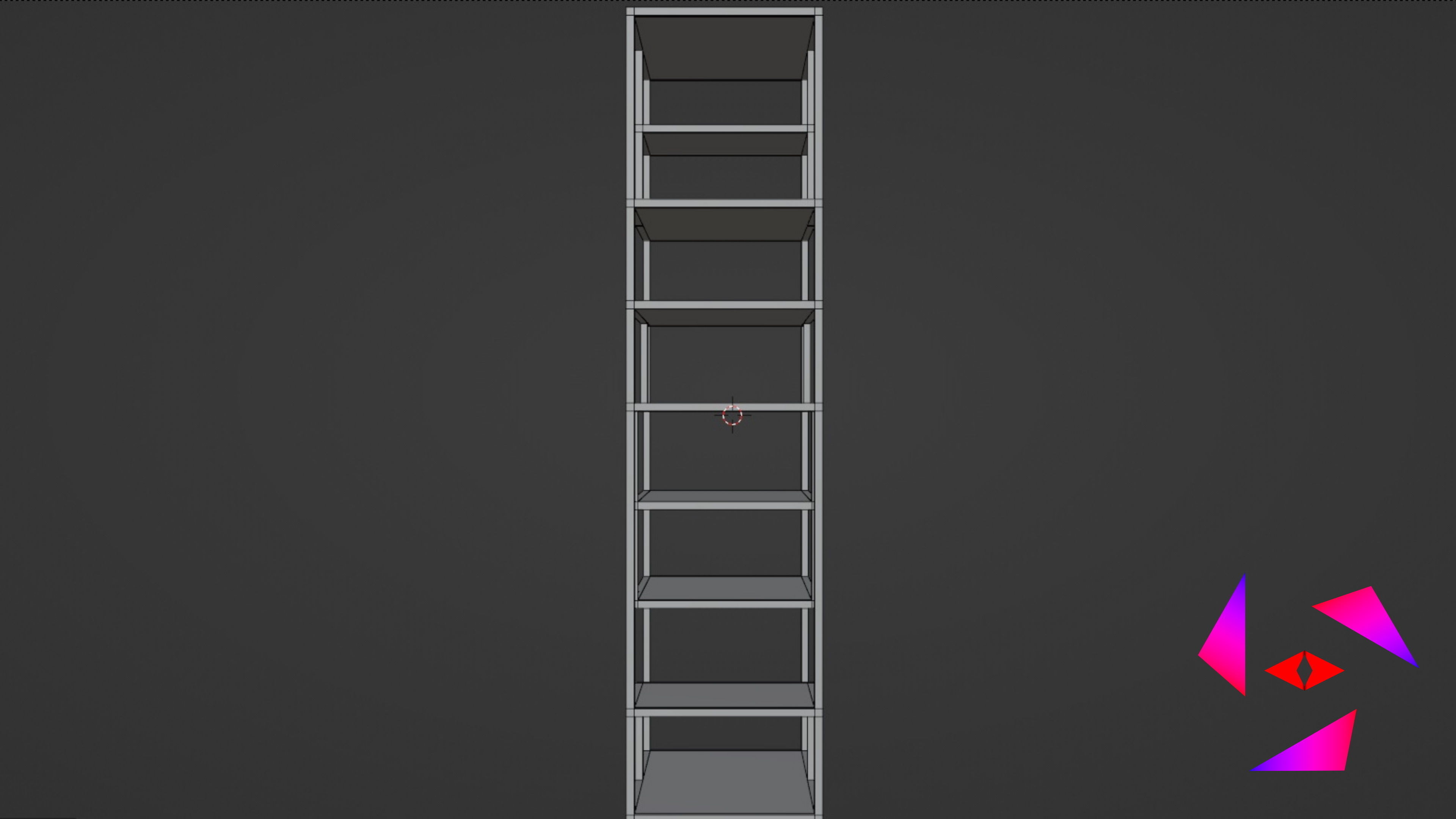Floor shelf Free 3D model_8