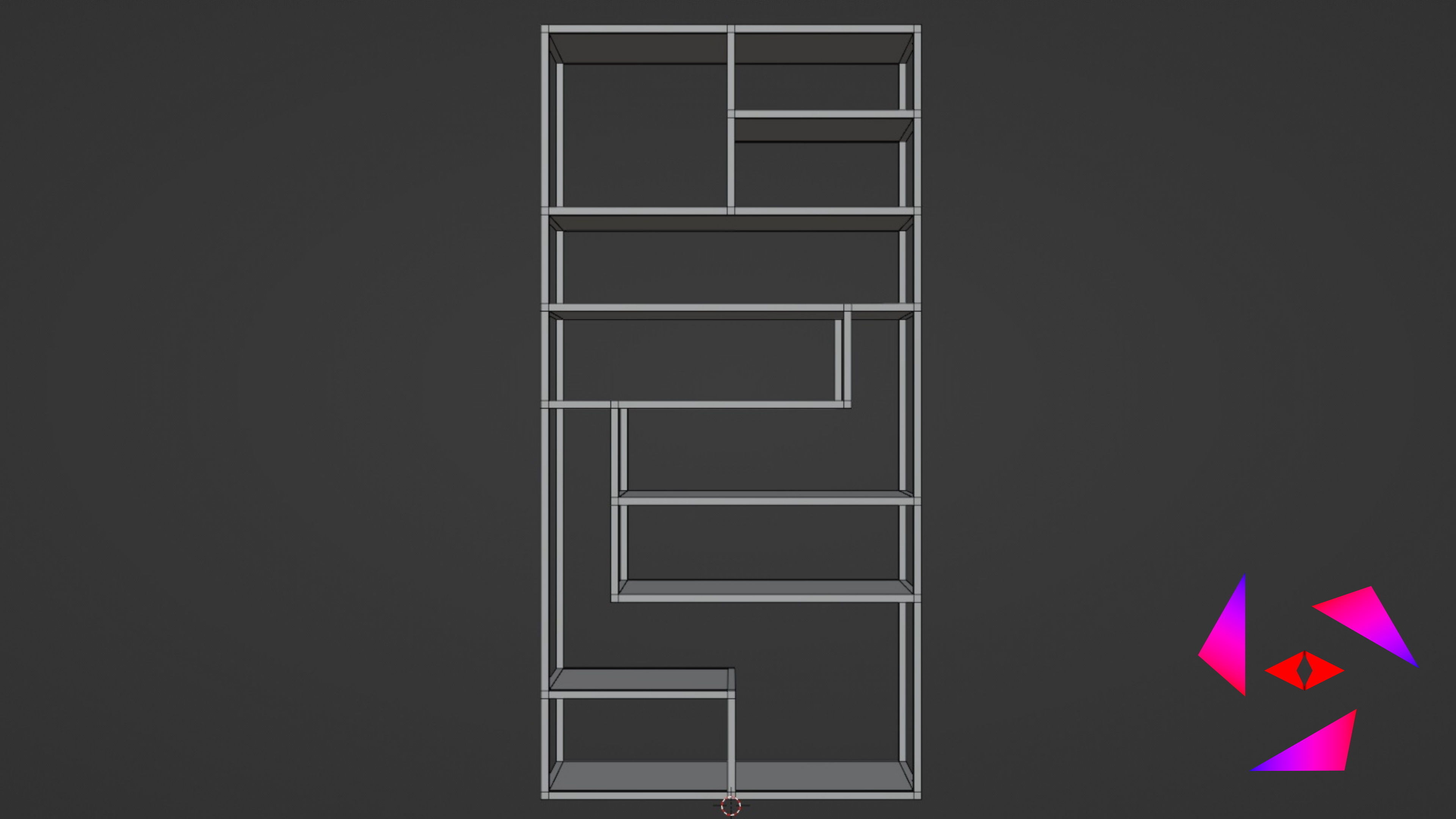 Floor shelf Free 3D model_7