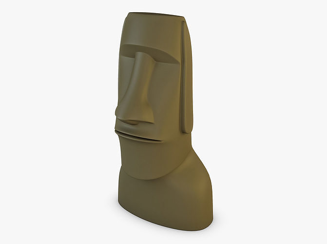 Moai Statues V 1 3D model