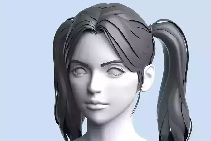 character head quadrilateral not collapsed 3A  western women