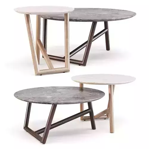 Moroso Klara - Coffee and Side Tables 3D model