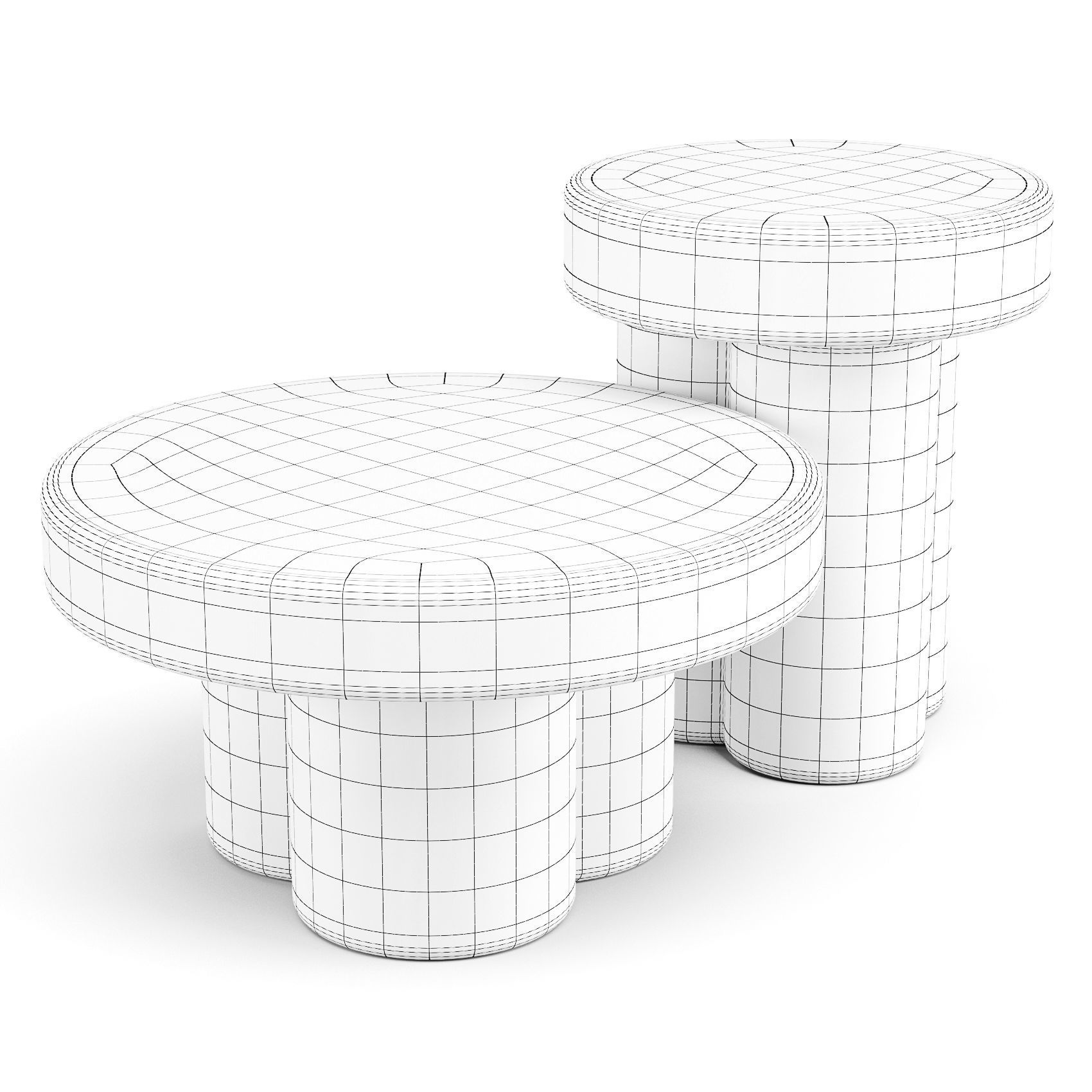 Miniforms Soda - Coffee and Side Table 3D model_2