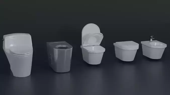 Toilet Kit 3D model