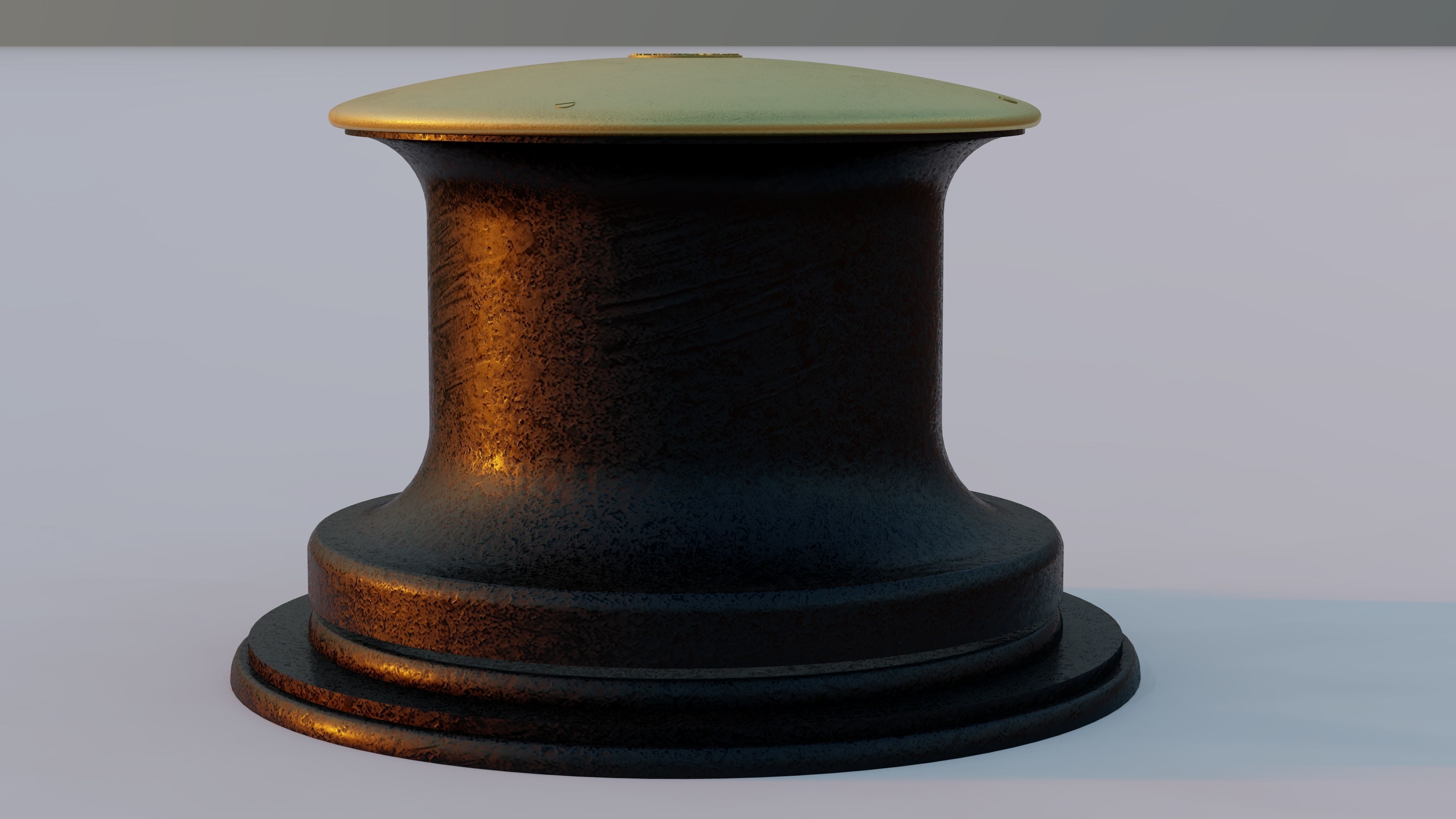 RMS Titanic Capstan 3D model_1