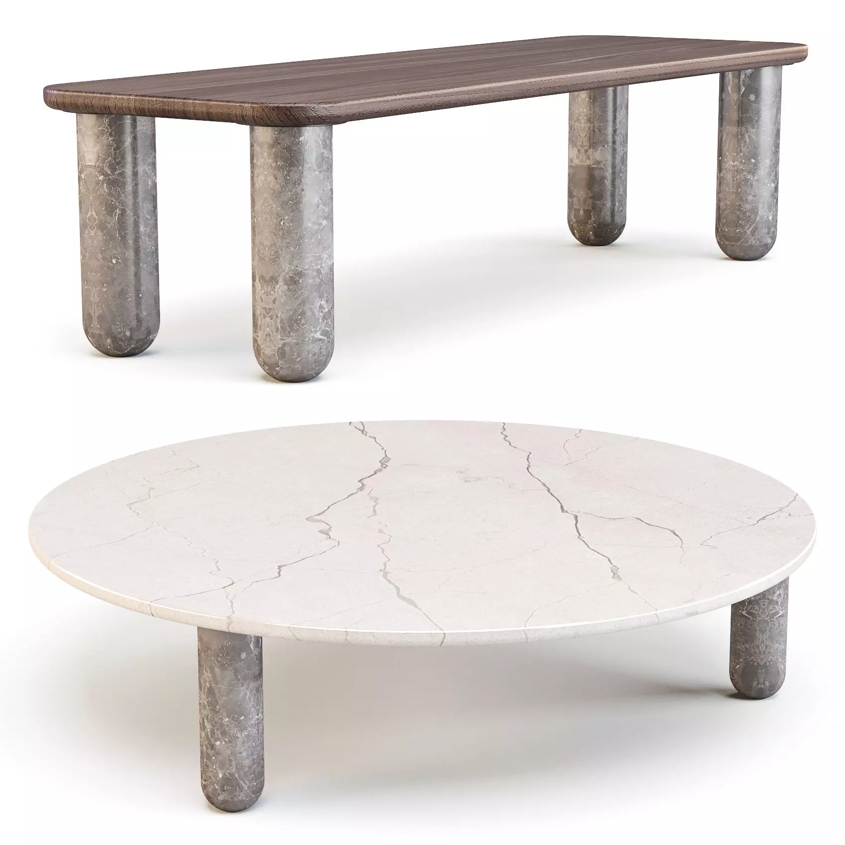 La Chance Sunday - Coffee Tables Set 01 3D model_0