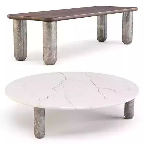 La Chance Sunday - Coffee Tables Set 01 3D model