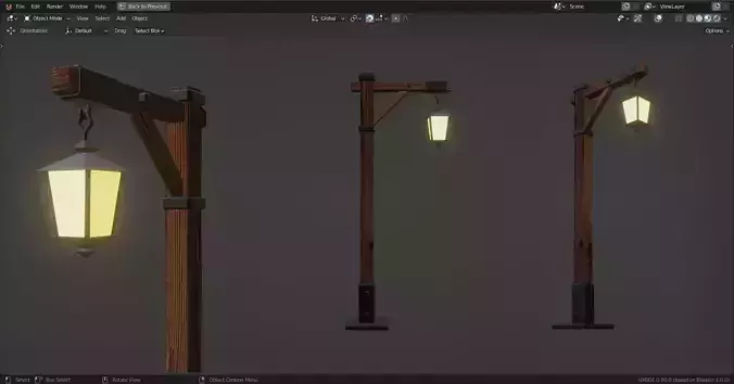 Lamp Post - 1 Sided - 