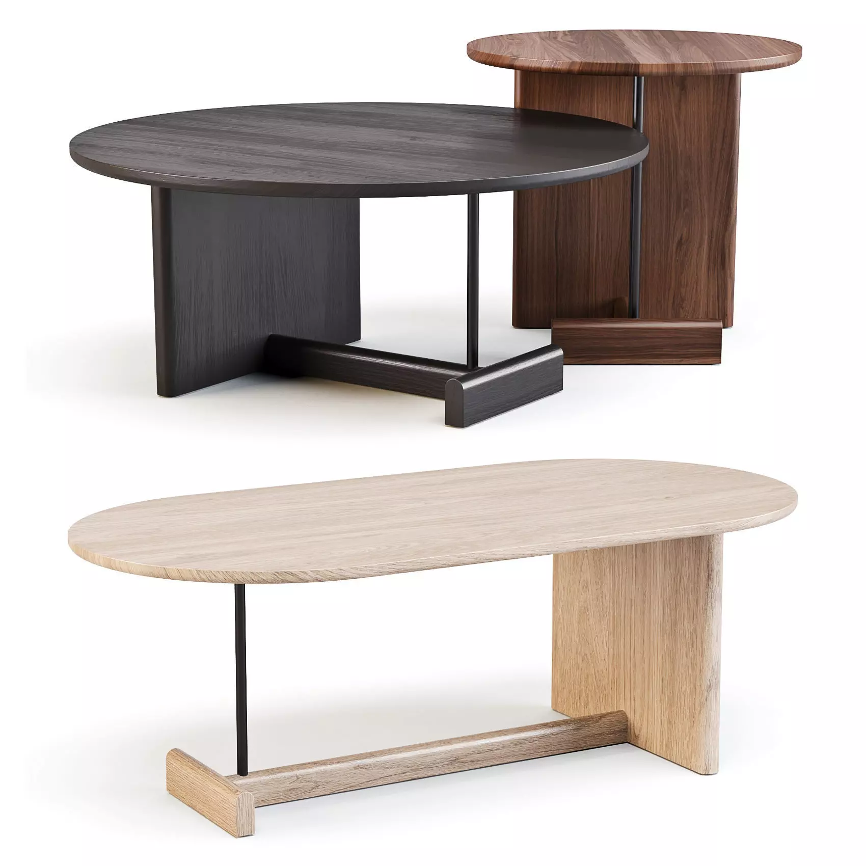 Fogia Koku - Coffee and Side Table Set 01 3D model_0