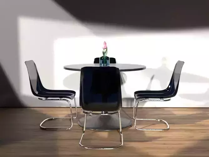 ikea DOCKSTA  TOBIAS Table and 4 chairs