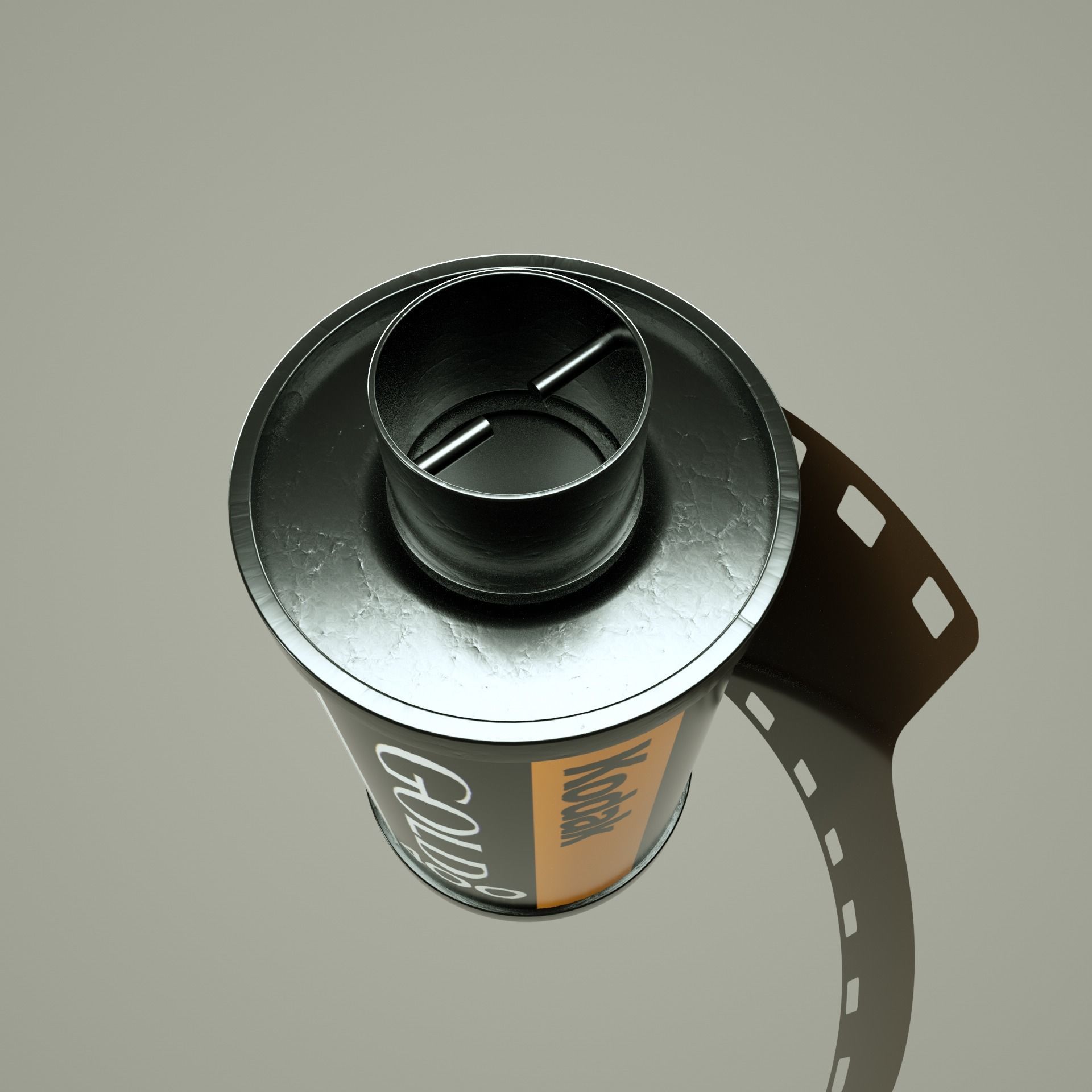 Film Roll Kodak 3d model PBR 3D model_2