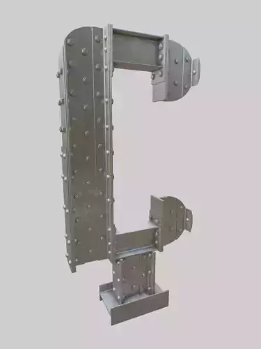 Steel Construction Font - Turkish Letter C