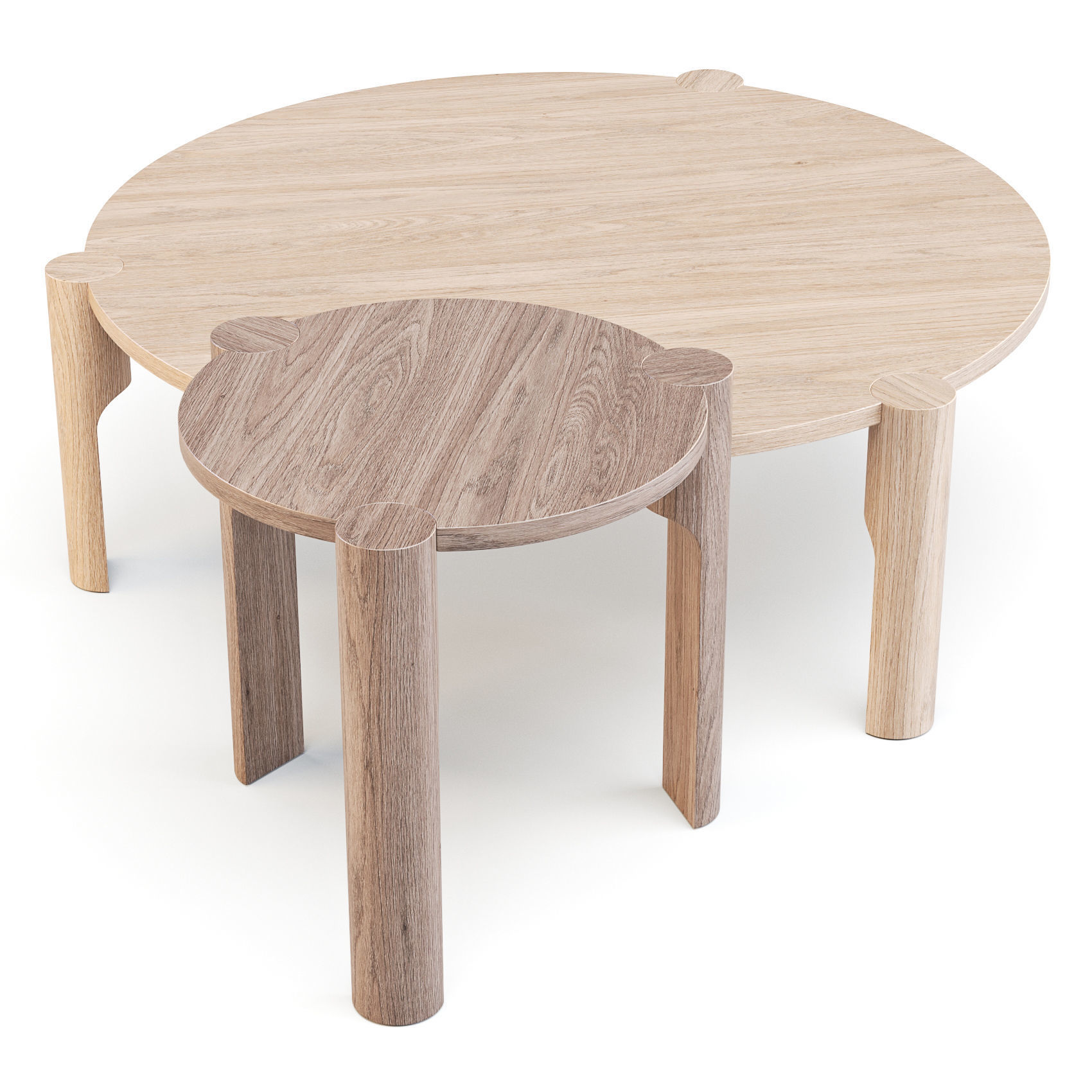 Omelette Editions Domus - Coffee and Side Tables 3D model_3