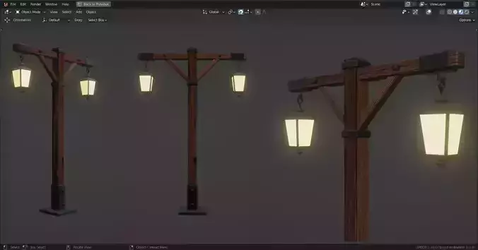 Lamp Post - 2 Sided - 