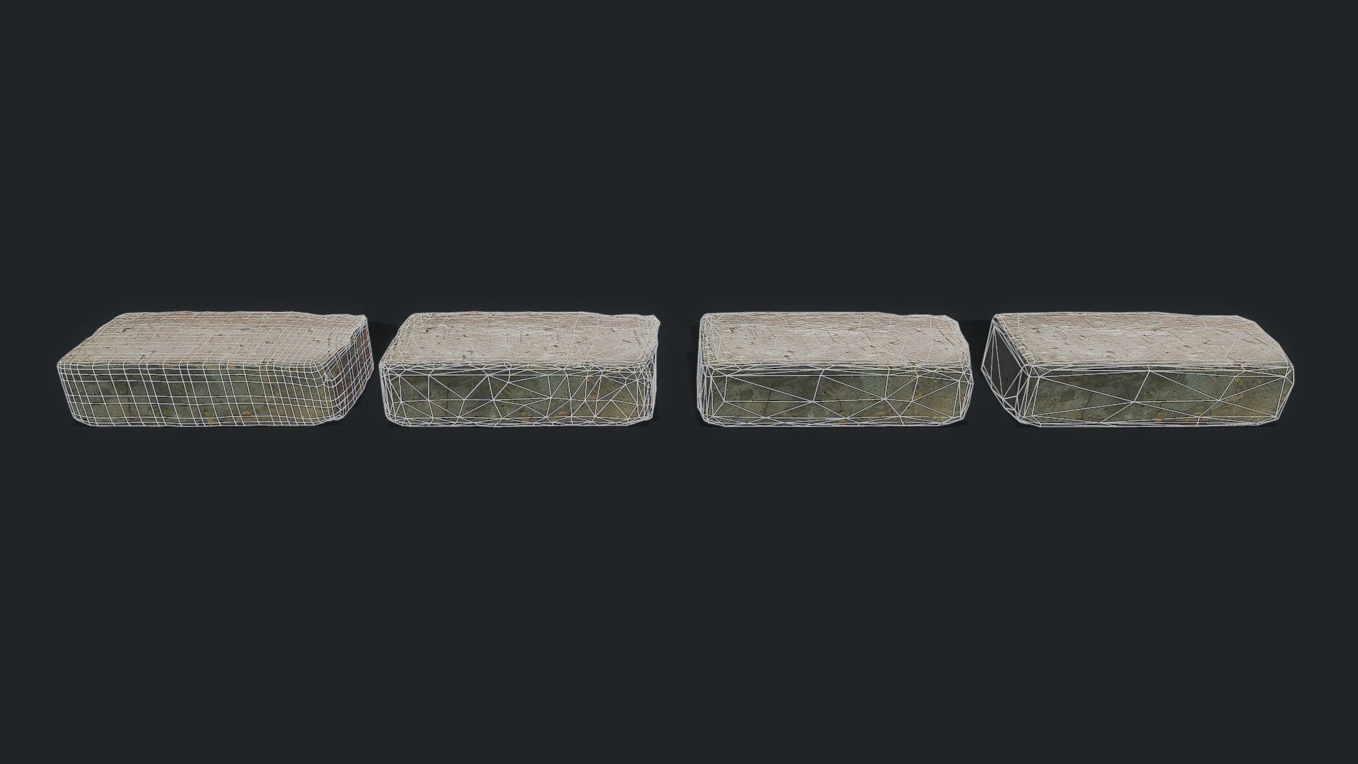3D Scan Old Bricks Pack - Props Low-poly 3D model_12