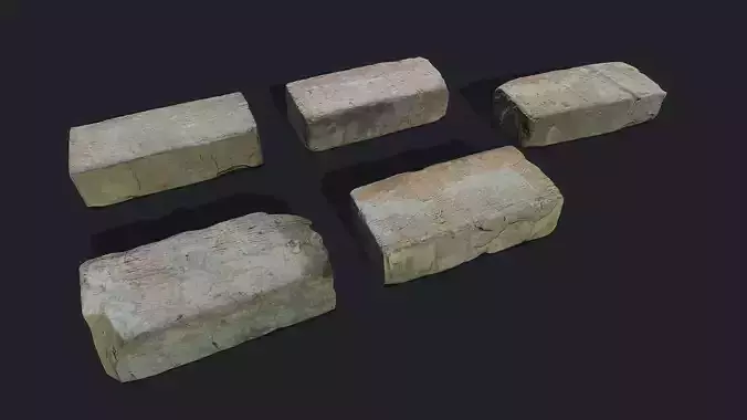 3D Scan Old Bricks Pack - Props