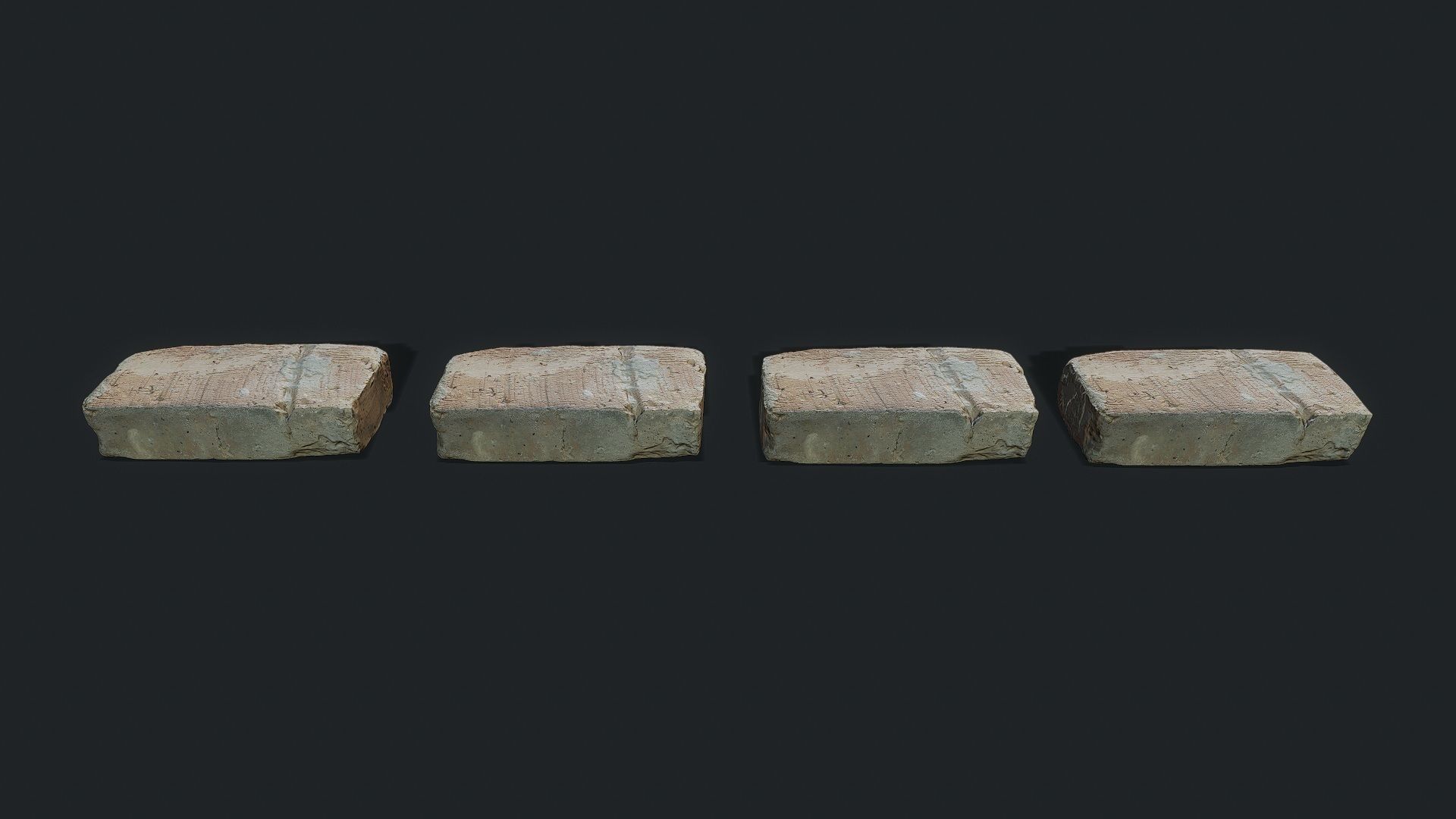 3D Scan Old Bricks Pack - Props Low-poly 3D model_26