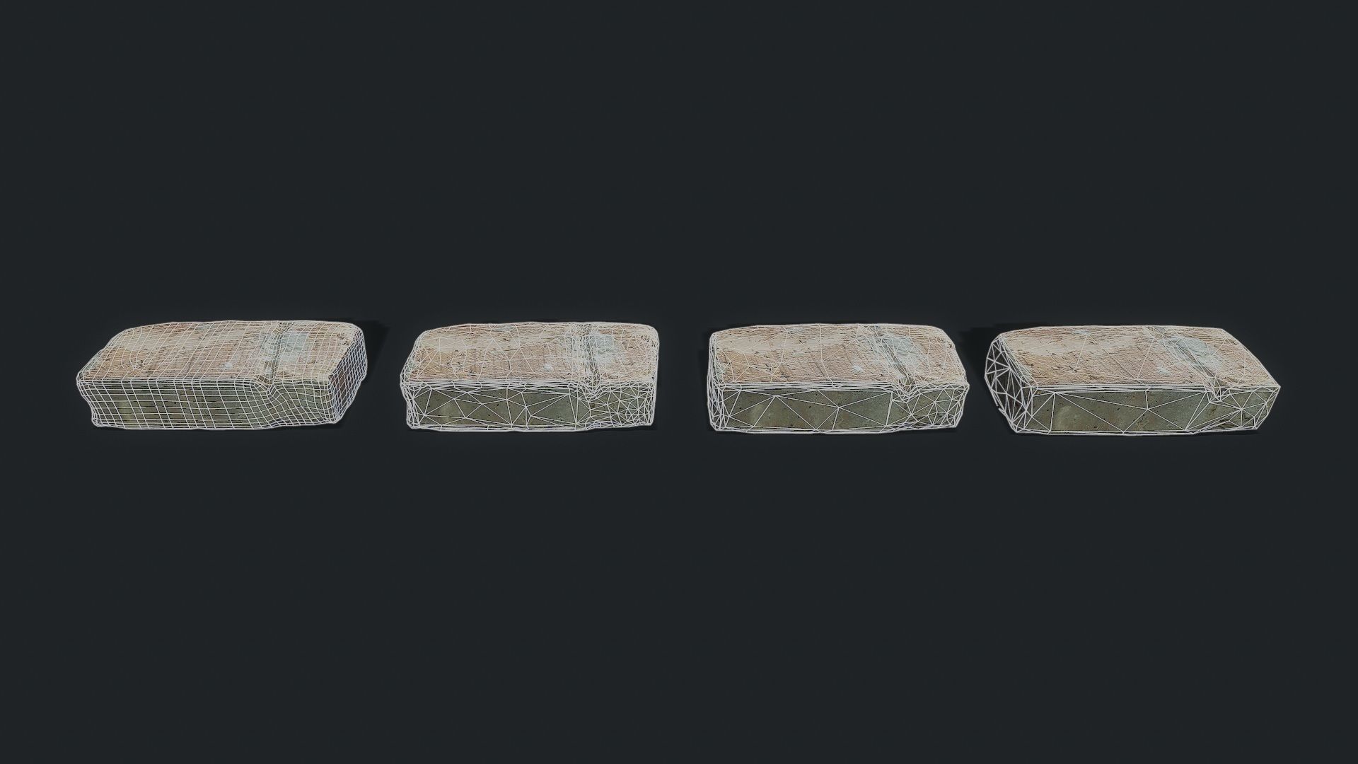 3D Scan Old Bricks Pack - Props Low-poly 3D model_27