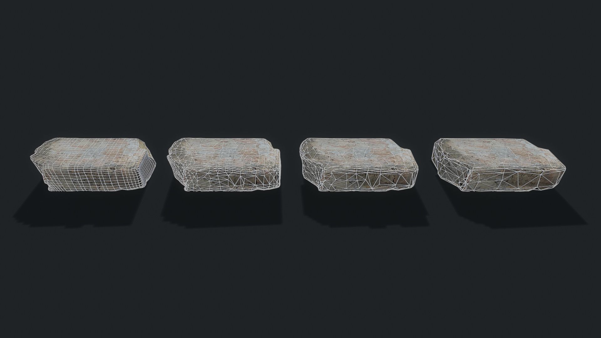 3D Scan Old Bricks Pack - Props Low-poly 3D model_17