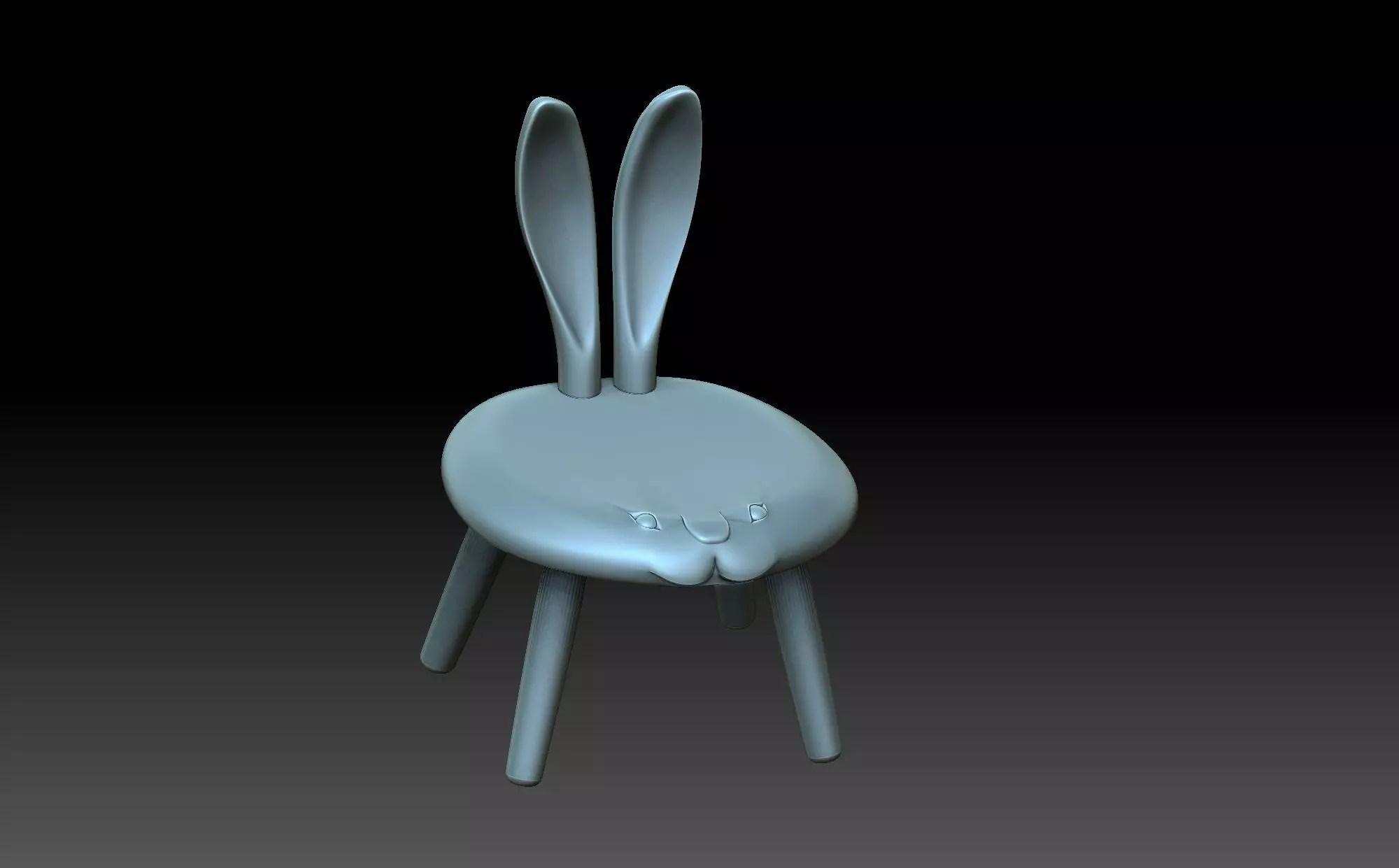 Bunny chair 3D print model