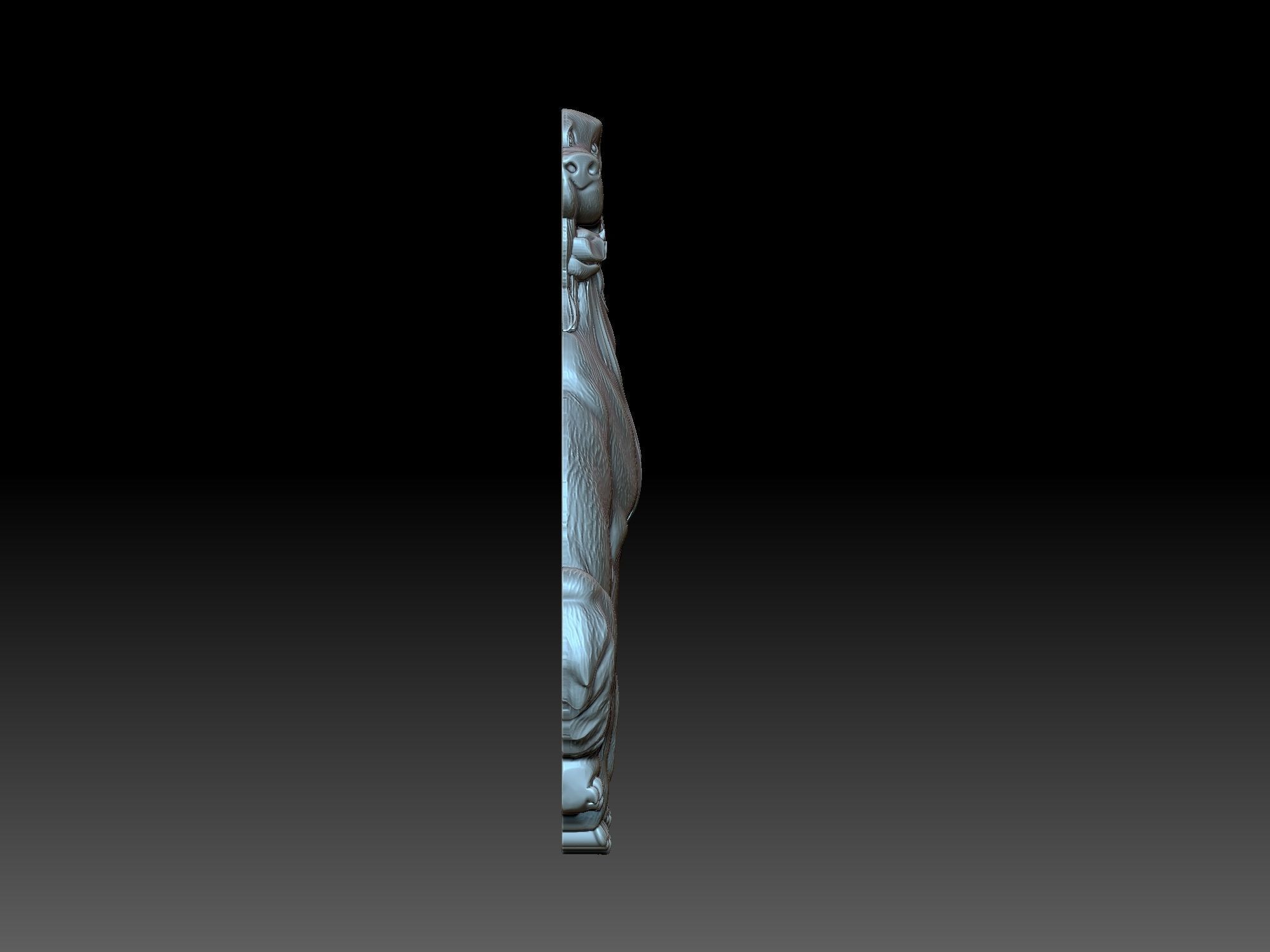 Labrador statue of dog 3D print model_3