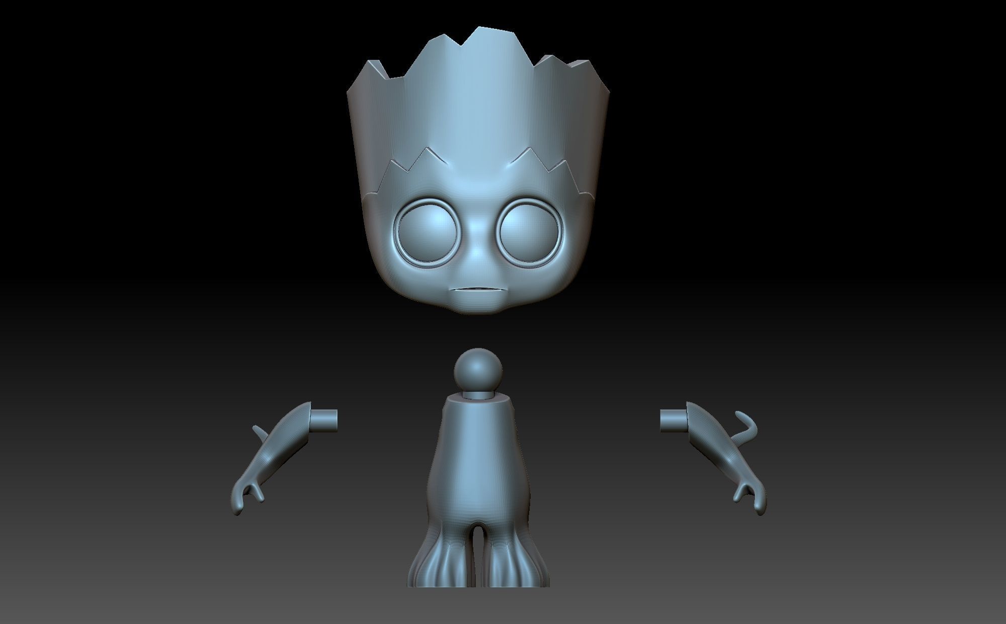 I am groot 3D print model_9