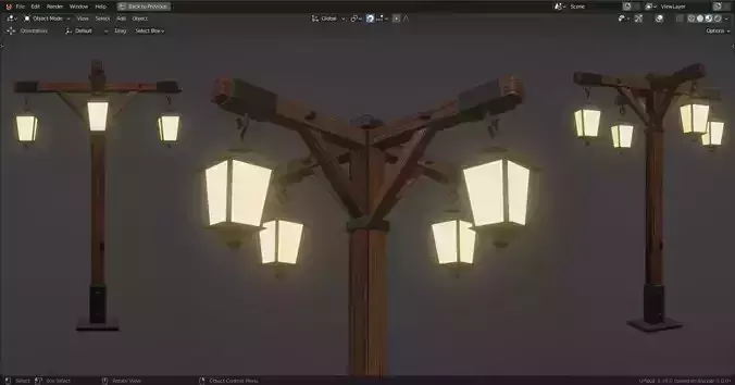 Lamp Post - 4 Sided -