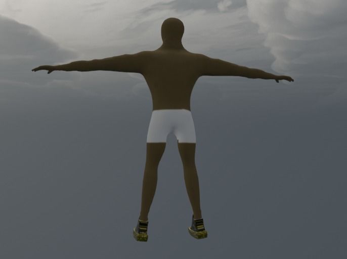 Samurai Animation Transformation Teleport Ready to Play Low-poly 3D model_6