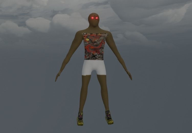 Samurai Animation Transformation Teleport Ready to Play Low-poly 3D model_4