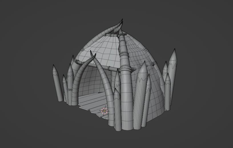 orc hut-house Low-poly 3D model_4