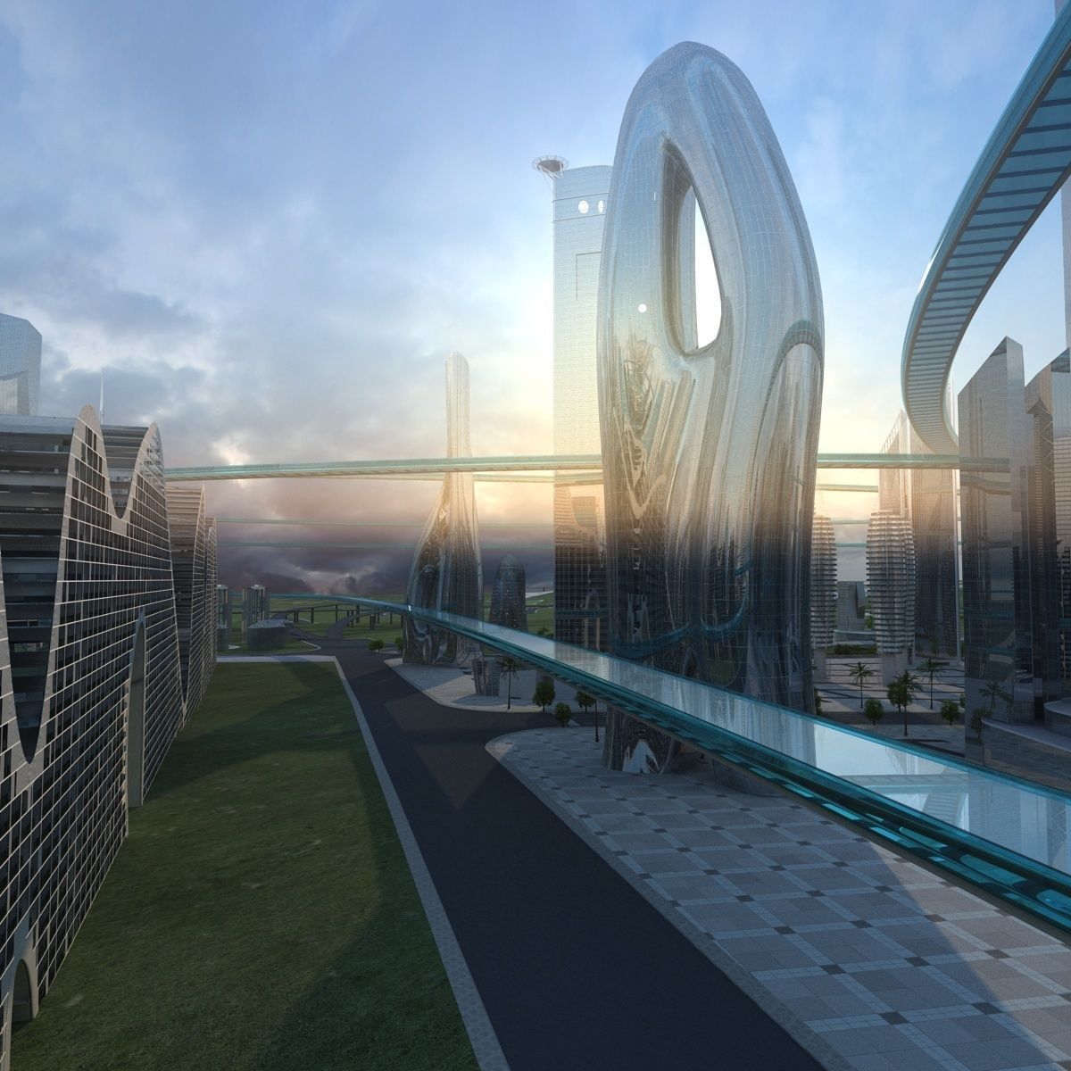 Future city 2 3D model_10