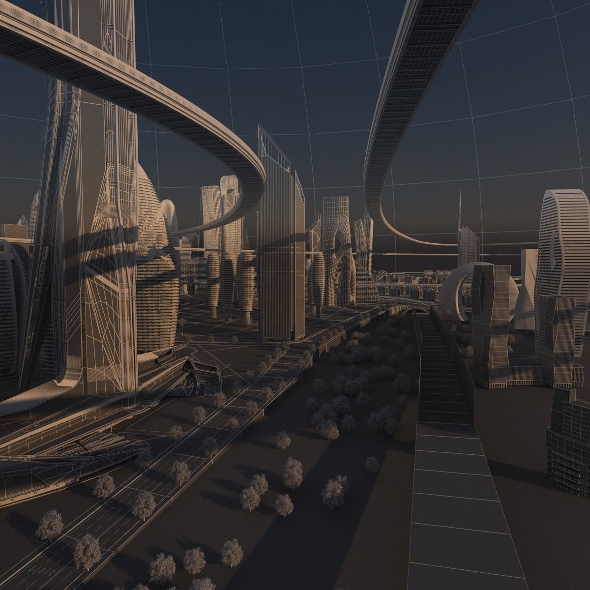 Future city 2 3D model_19