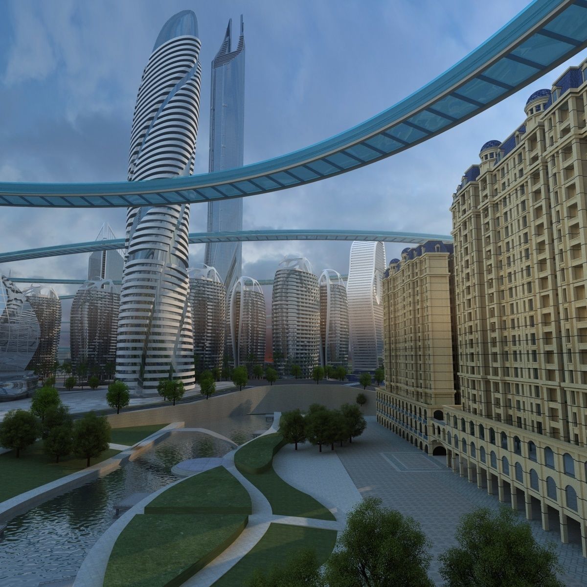 Future city 2 3D model_12