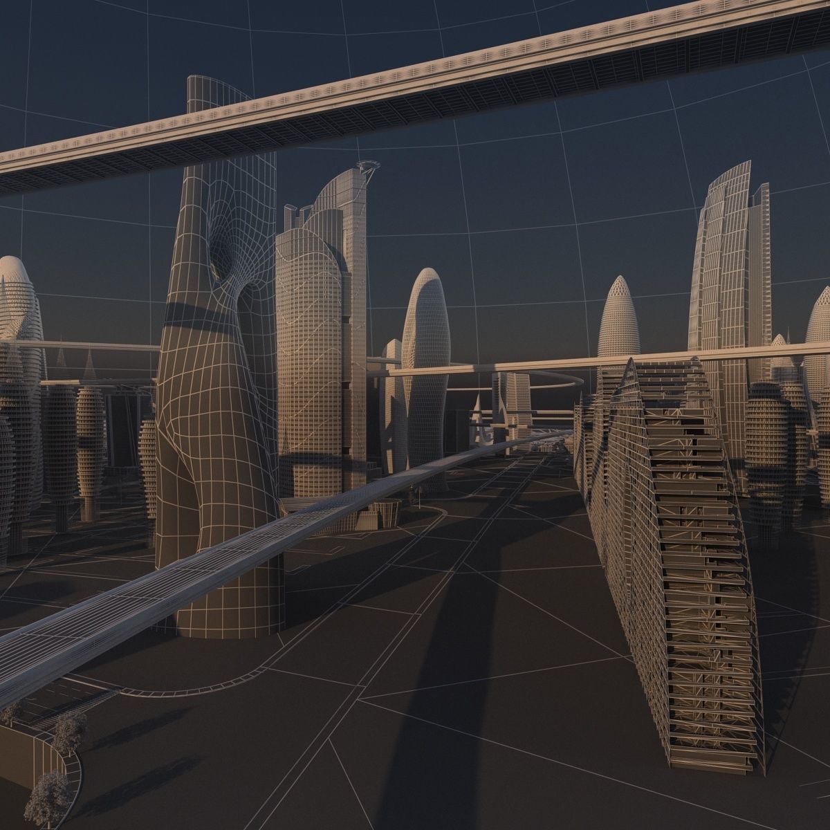Future city 2 3D model_20